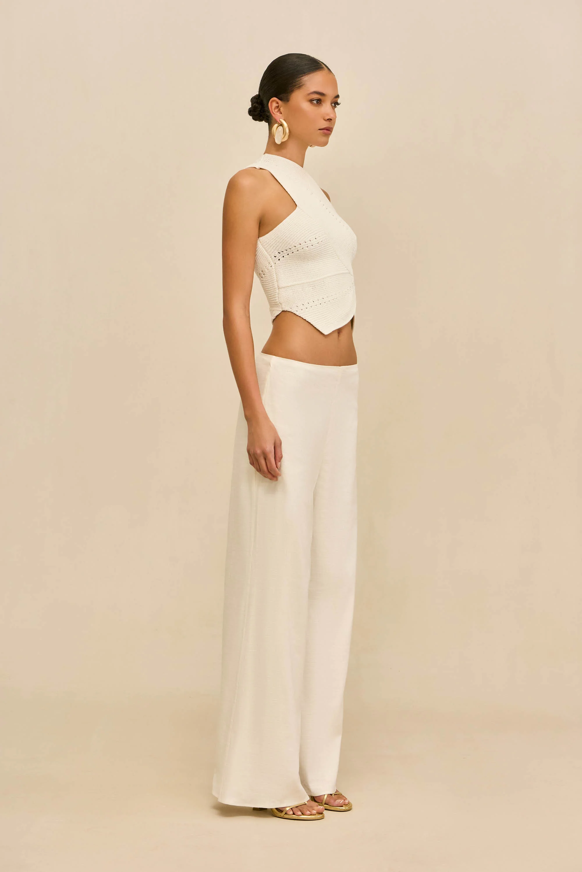 DENEUVE KNIT TOP - OFF WHITE - Image 5