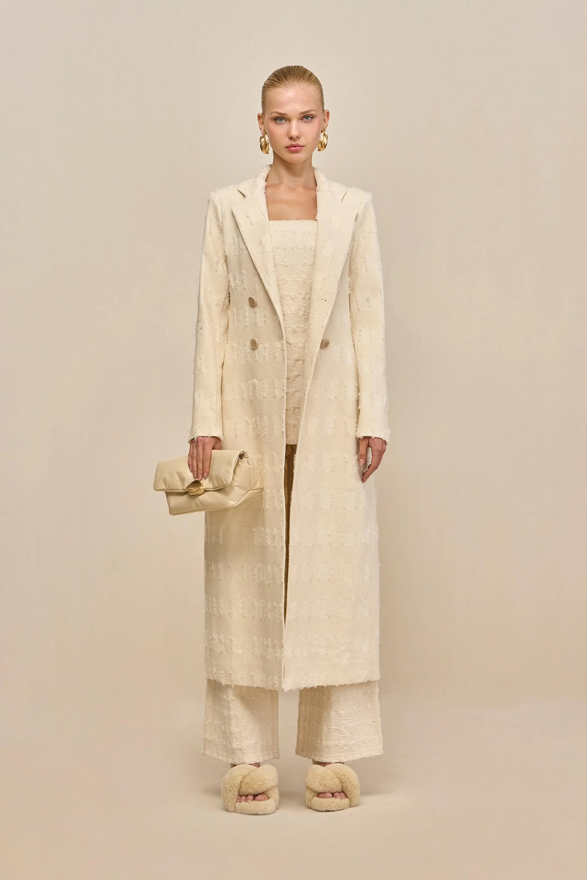 DILAN COAT - OFF WHITE MULTI - Image 2