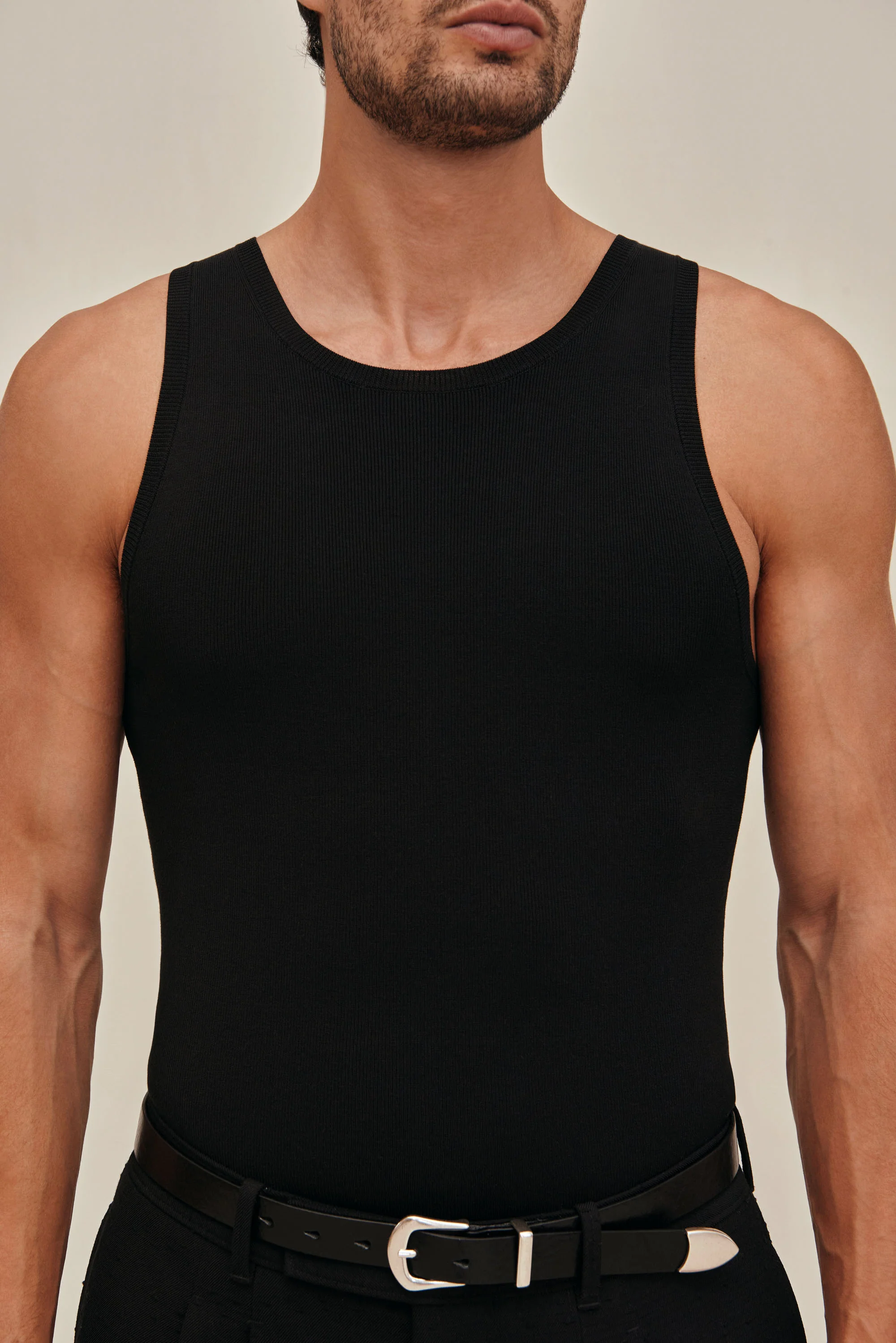 ELIOT KNIT TANK - BLACK - Image 3