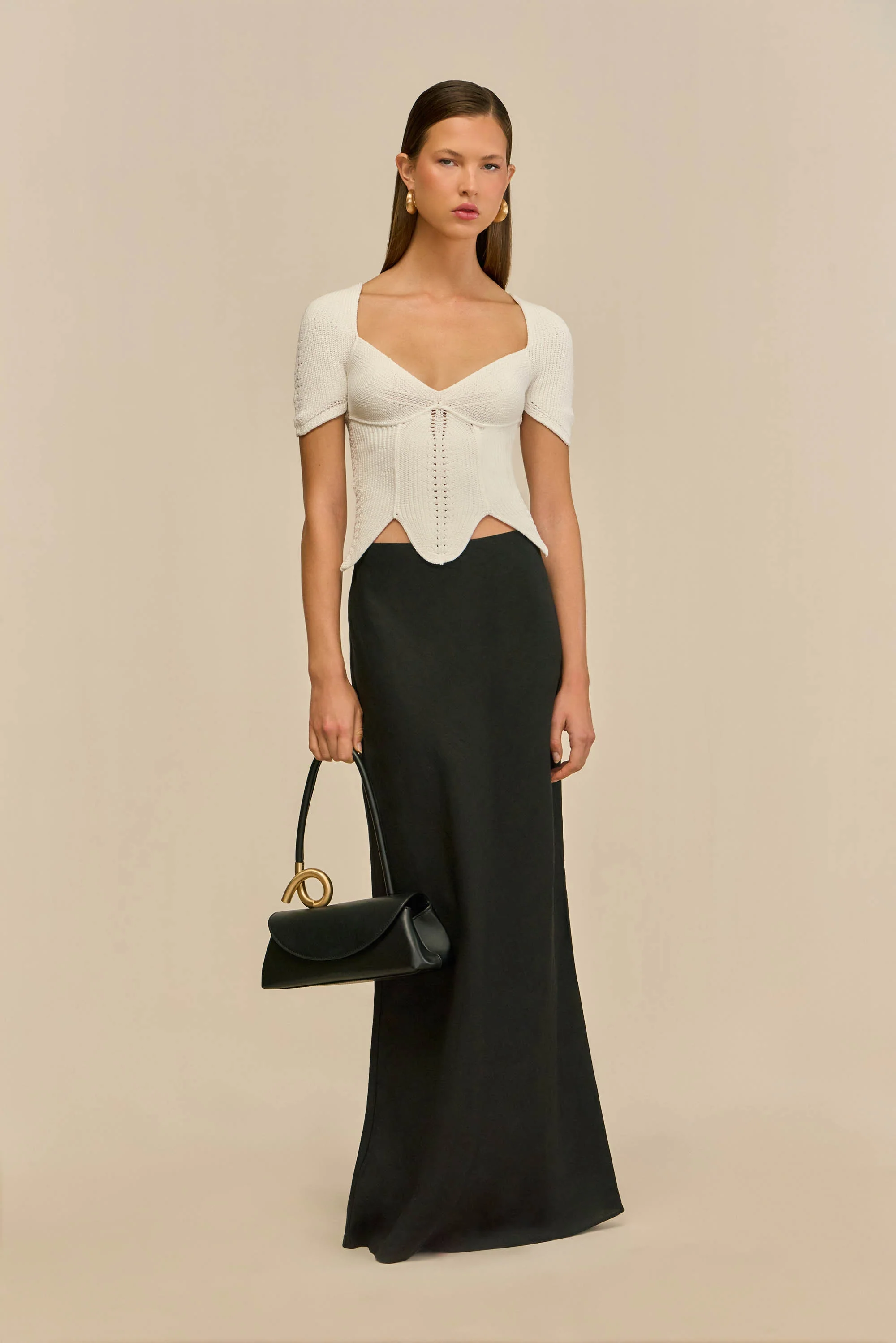 ELIZA KNIT TOP - OFF WHITE - Image 2
