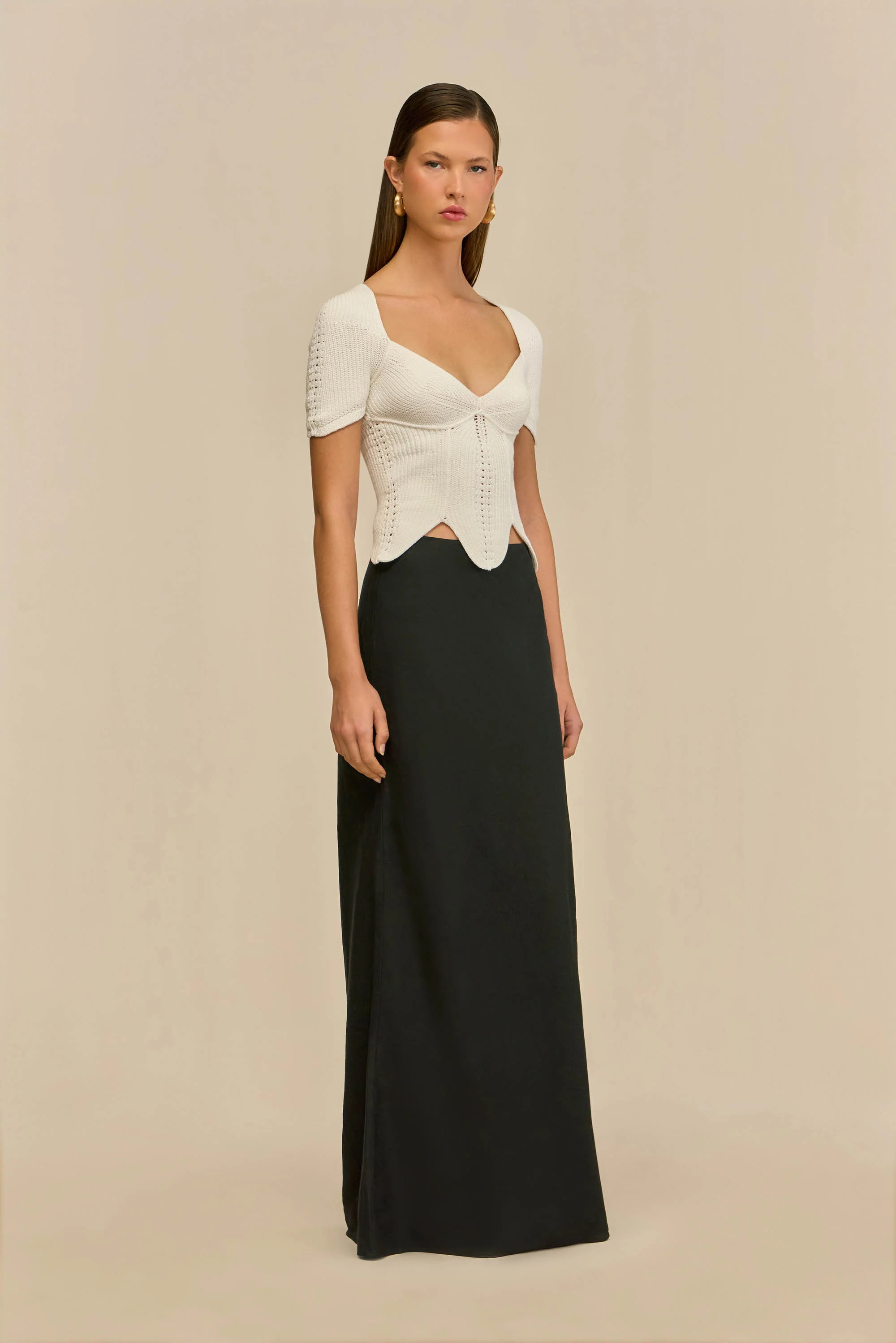 ELIZA KNIT TOP - OFF WHITE - Image 4