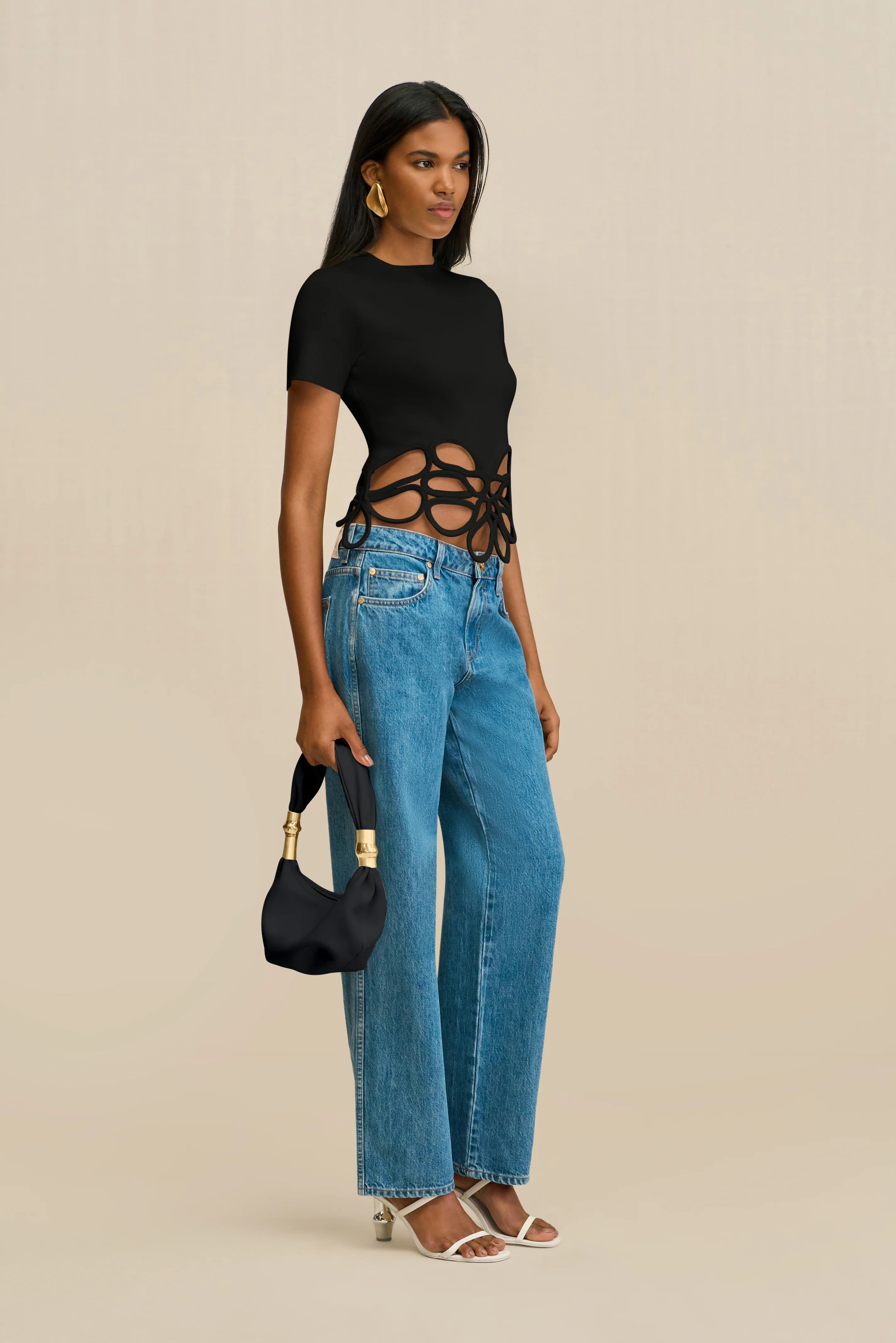 ERES KNIT TOP - BLACK - Image 2
