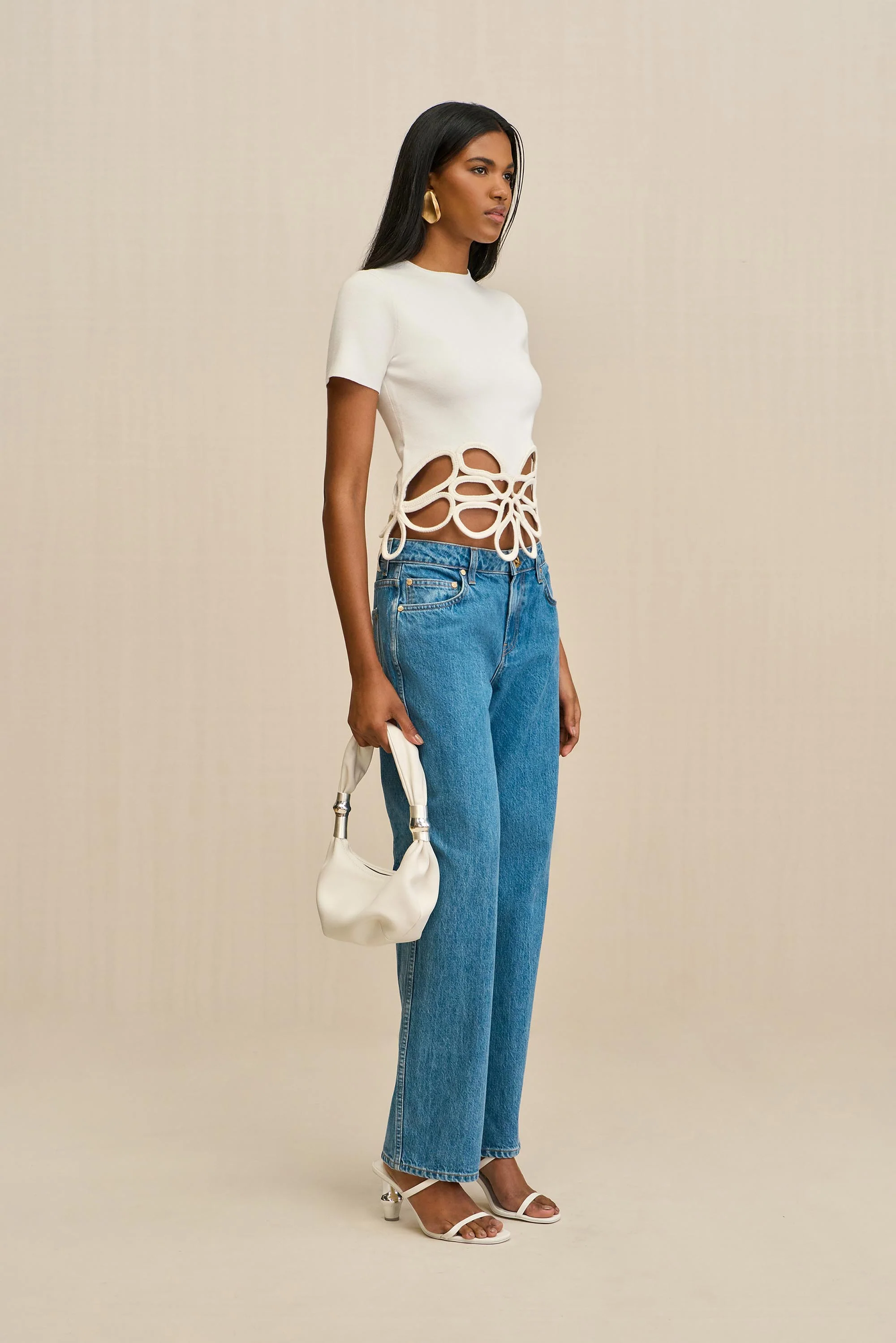 ERES KNIT TOP - OFF WHITE - Image 3