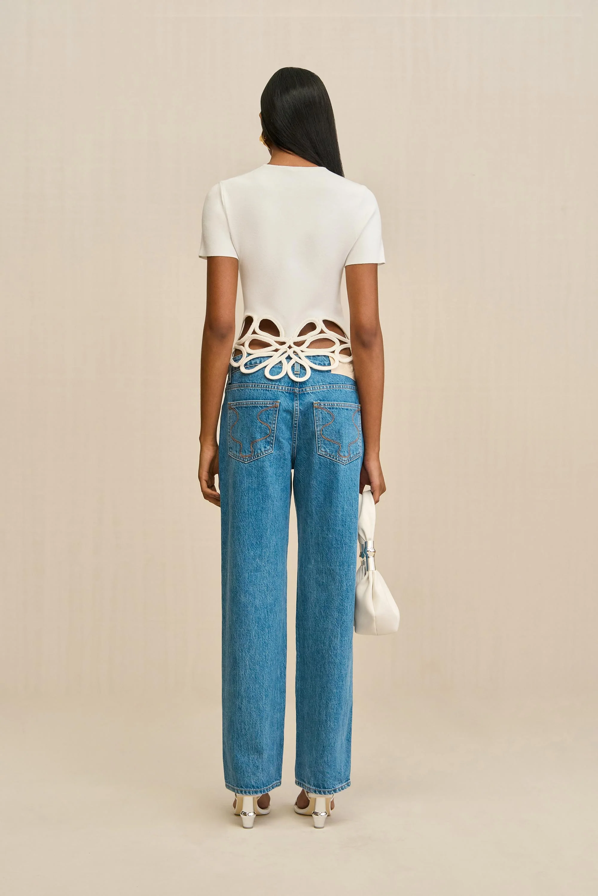 ERES KNIT TOP - OFF WHITE - Image 4