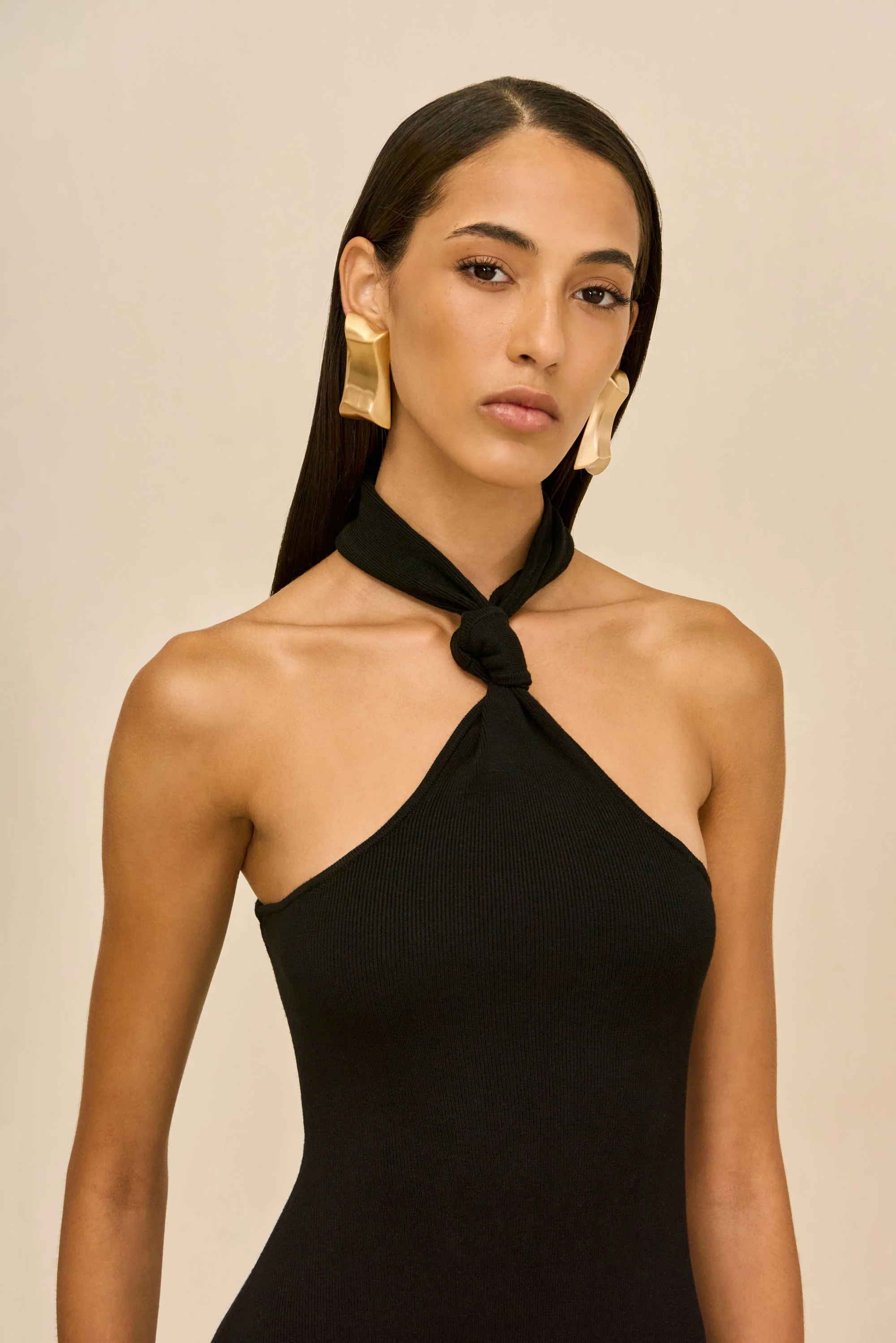 ERIKA KNIT DRESS - BLACK - Image 2