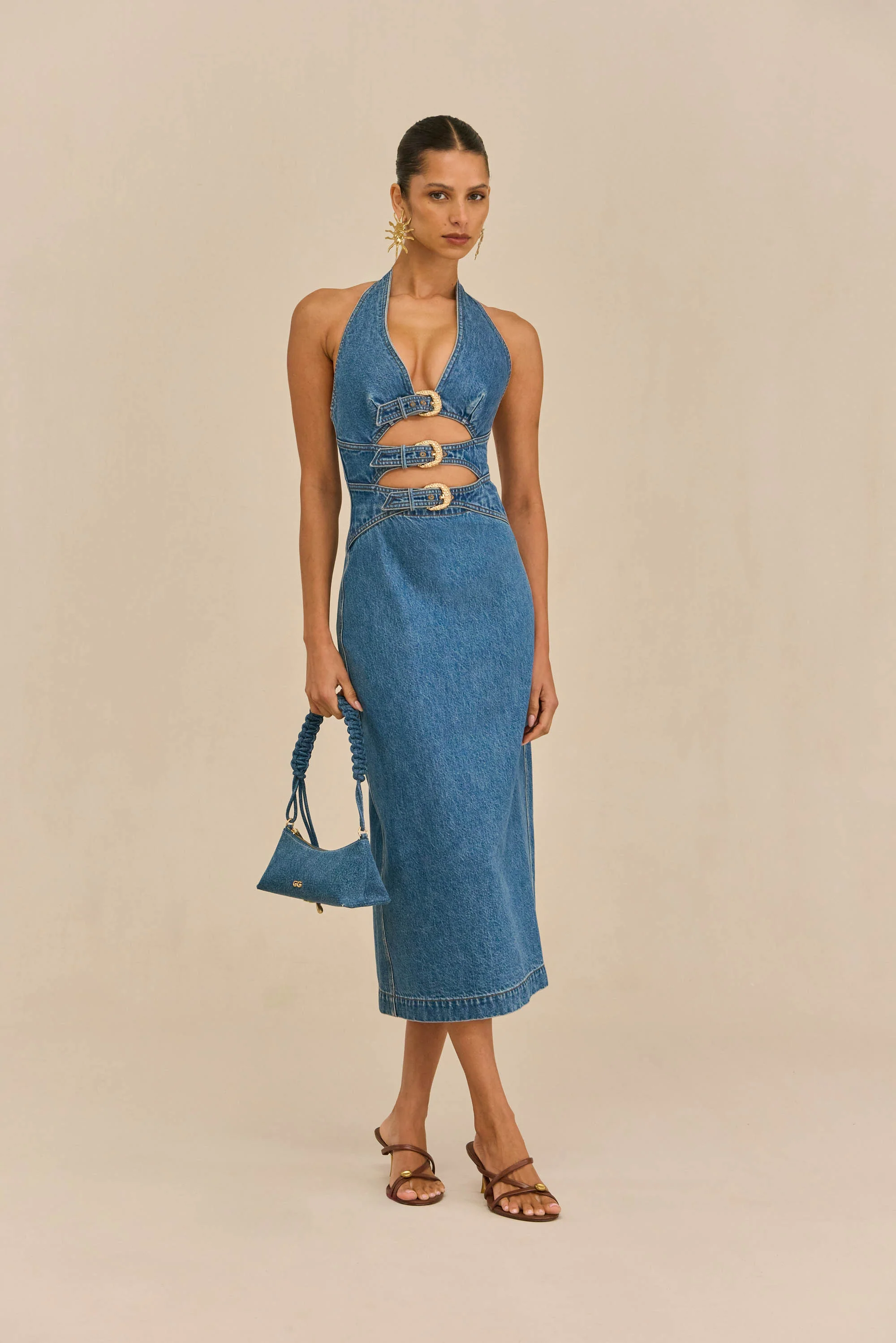ESTELLE DRESS - STONE WASH