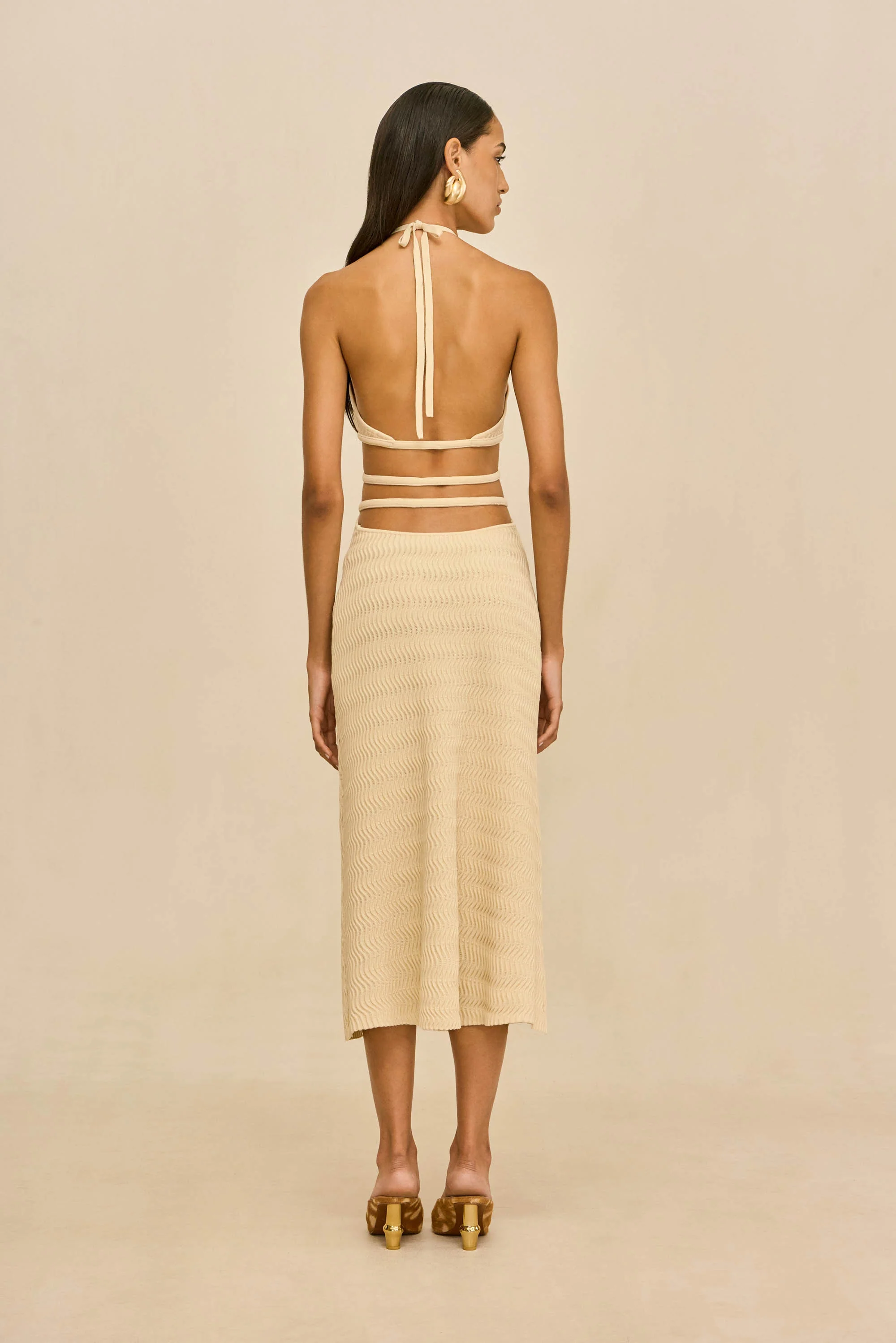 EVALEIGH KNIT DRESS - BEACH - Image 7