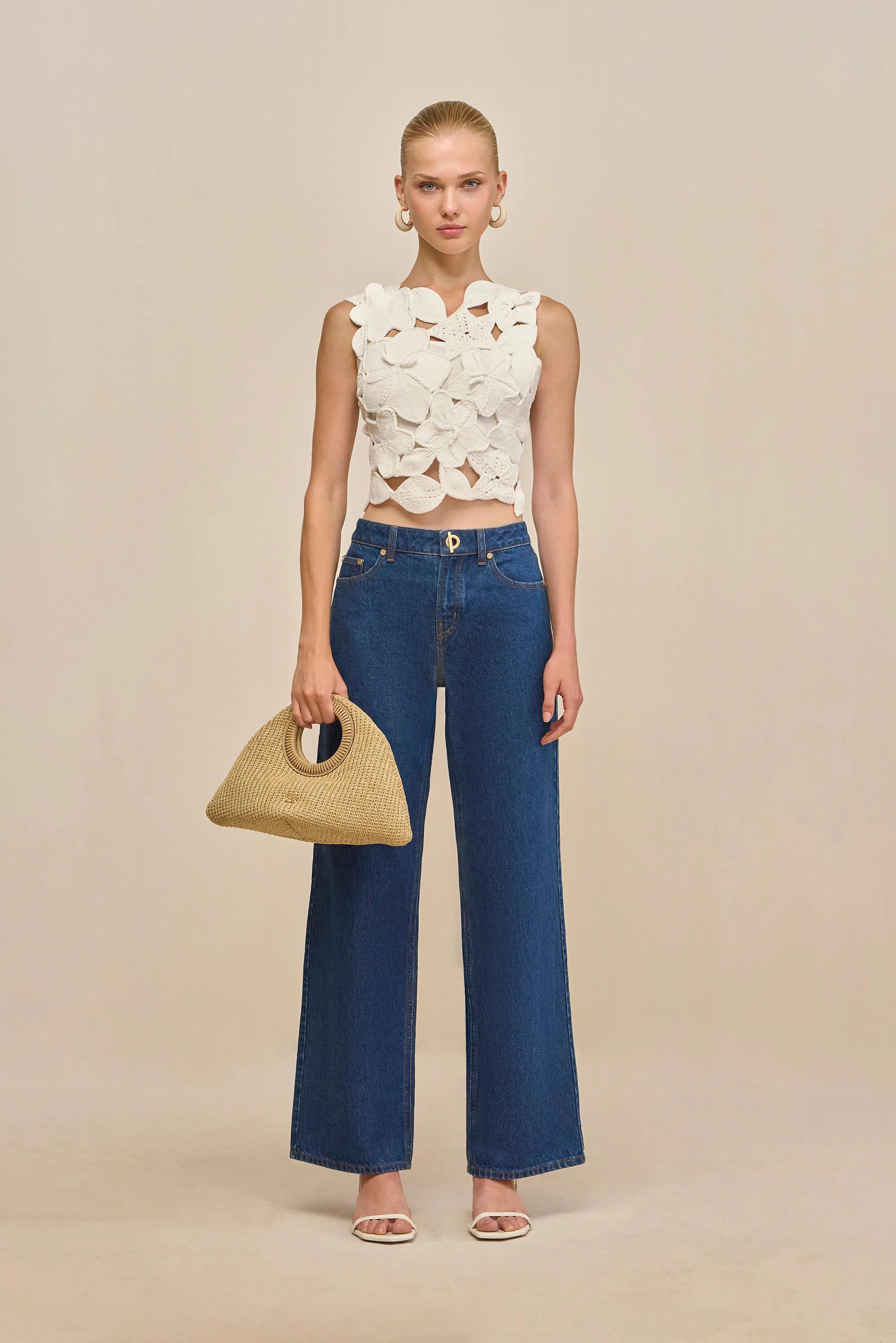 HARRINGTON CROCHET TOP - OFF WHITE - Image 2