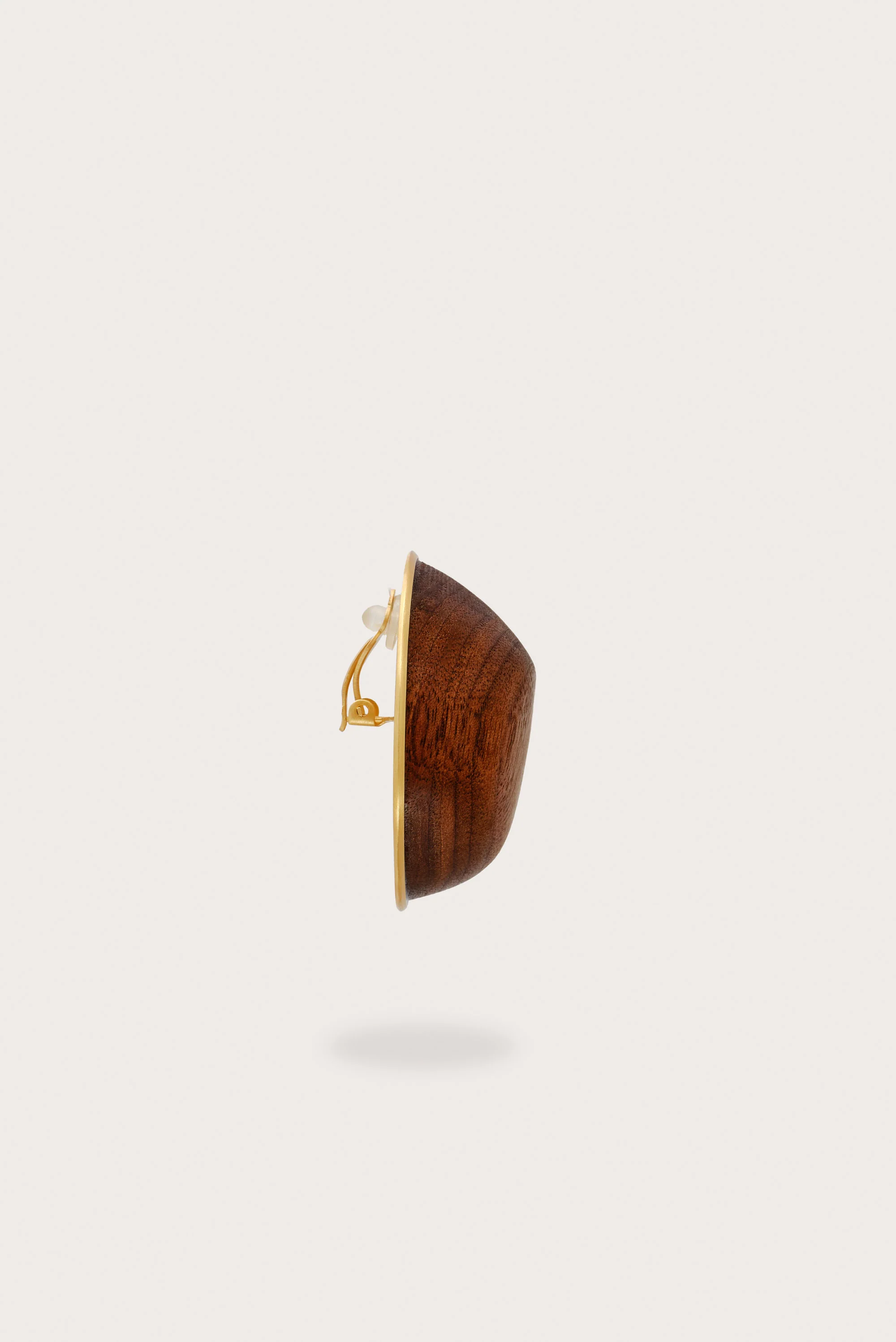 INA EARRING - WALNUT - Image 3