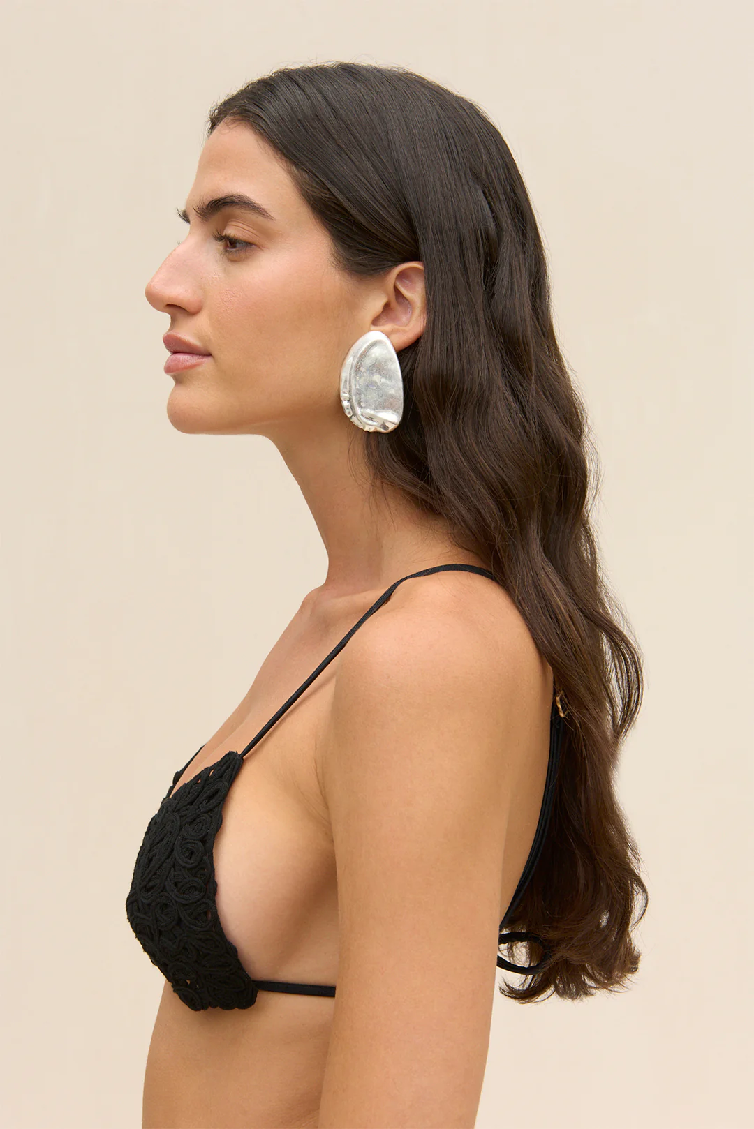 INARA EARRING - ANTIQUE SILVER - Image 3