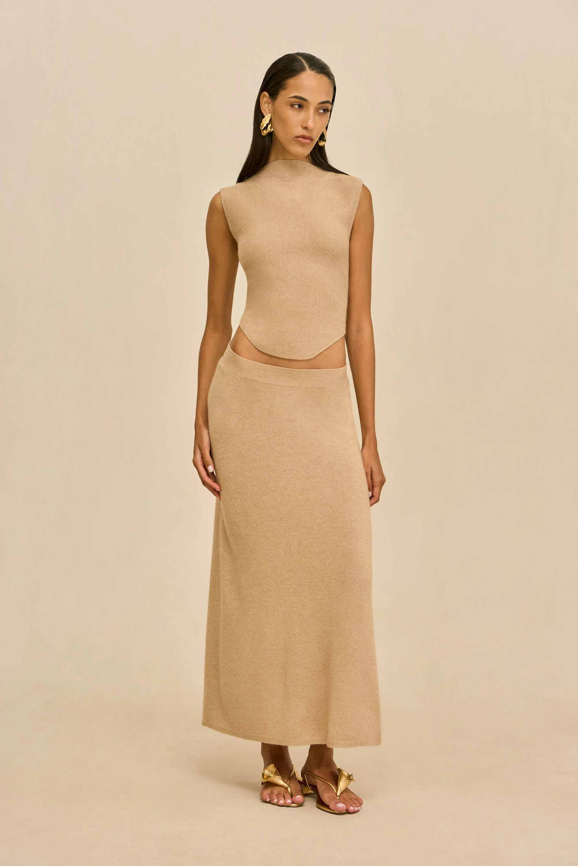 INFINITY SKIRT - SESAME