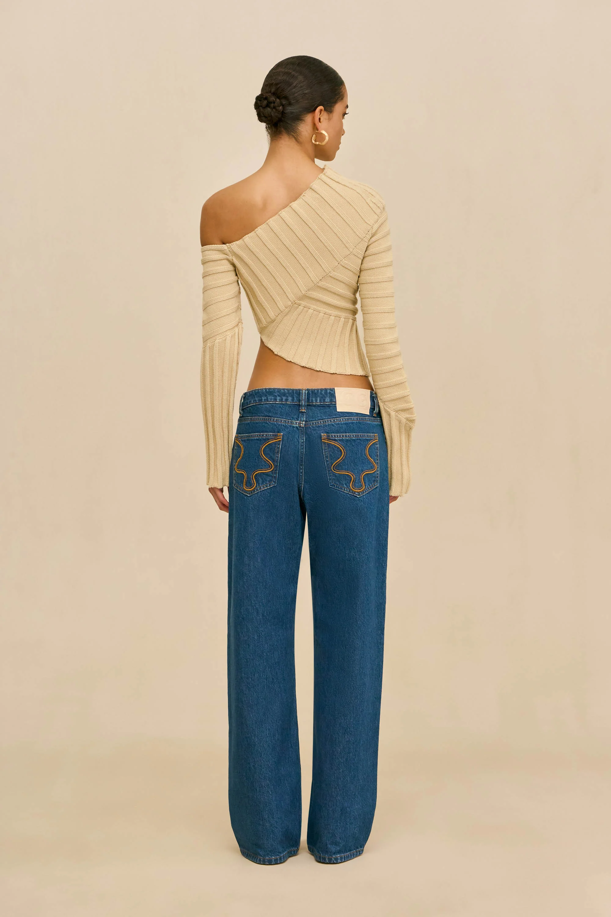 JAIDAN KNIT TOP - BEACH - Image 6