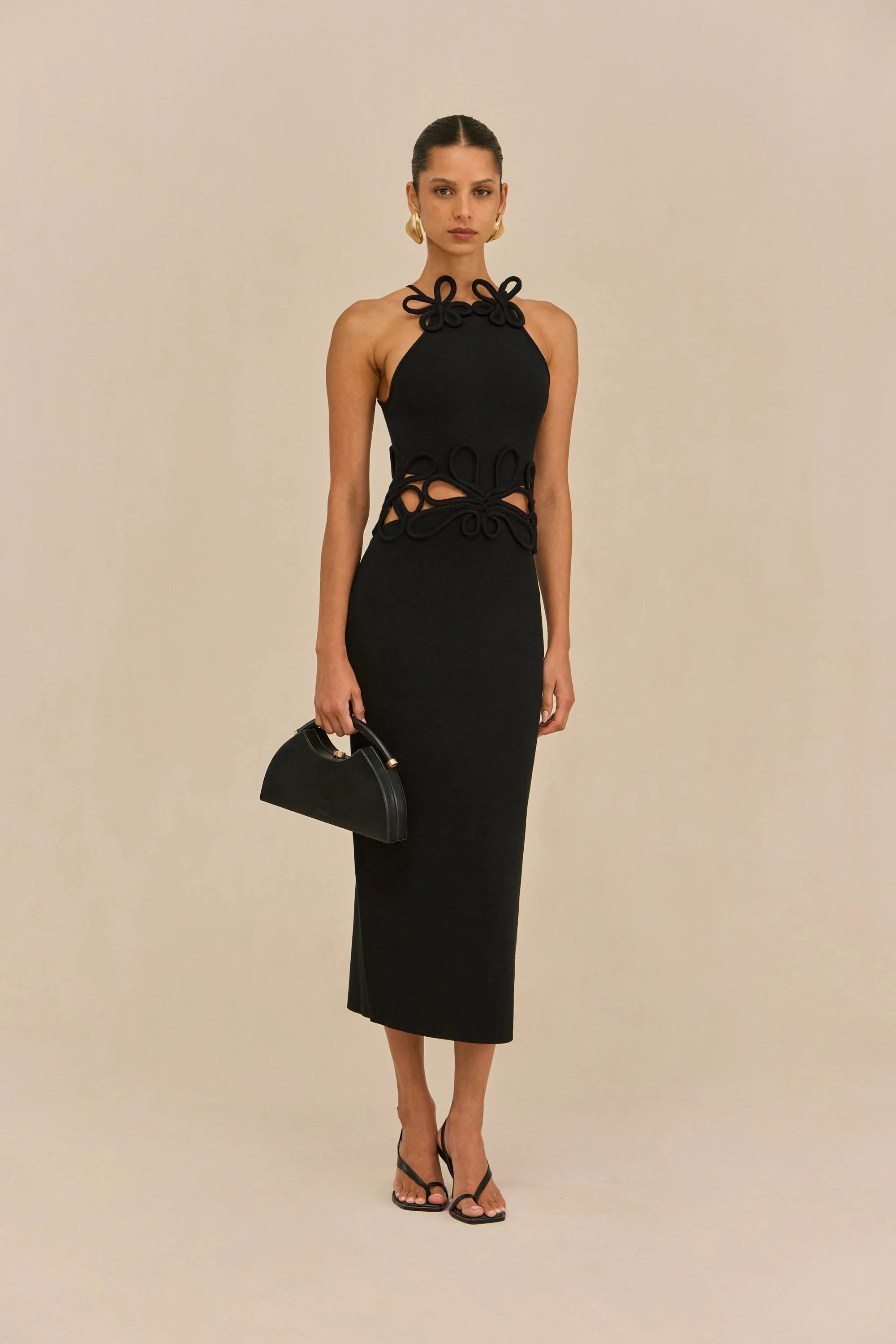 JENA KNIT DRESS - BLACK - Image 2