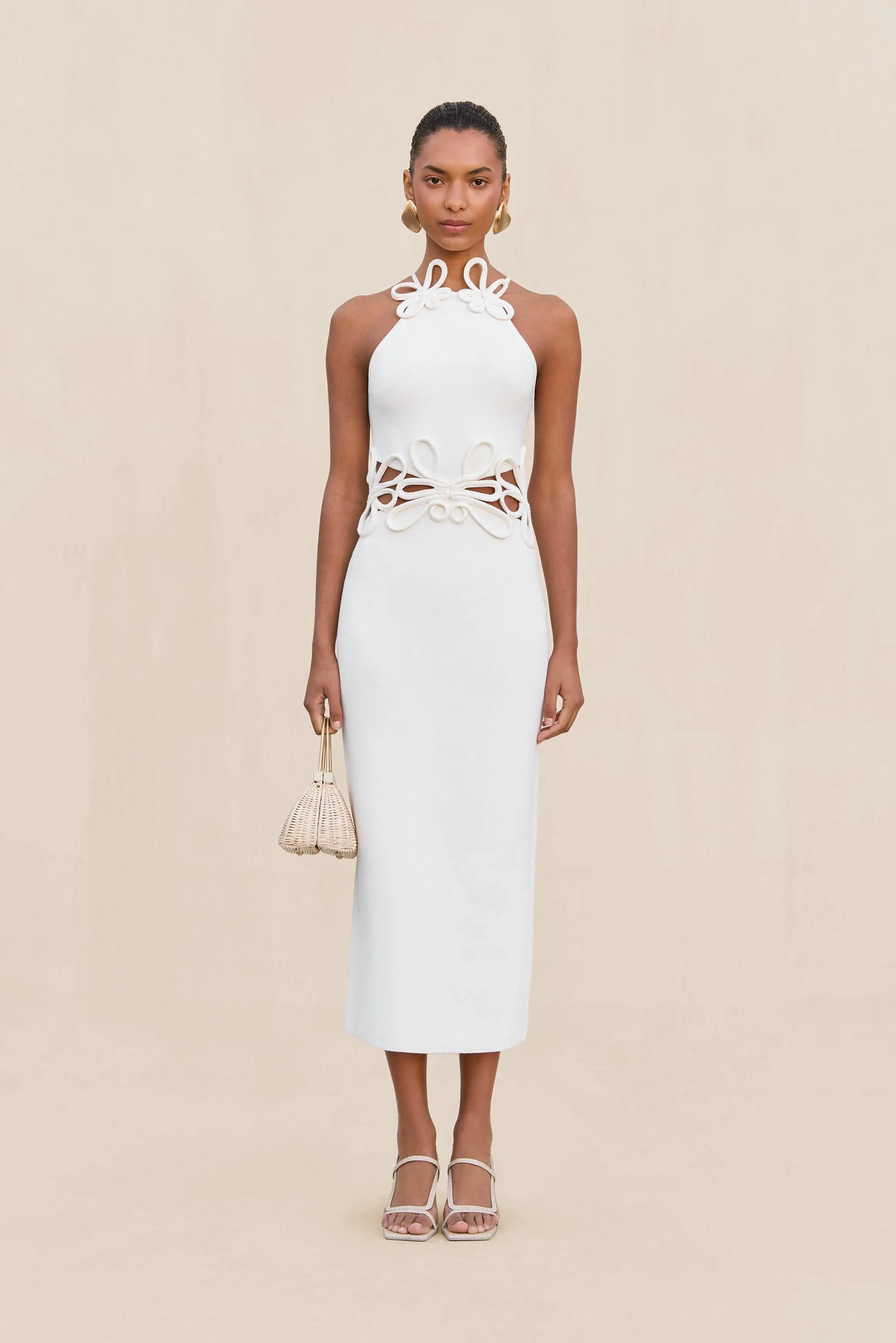 JENA KNIT DRESS - OFF WHITE - Image 2
