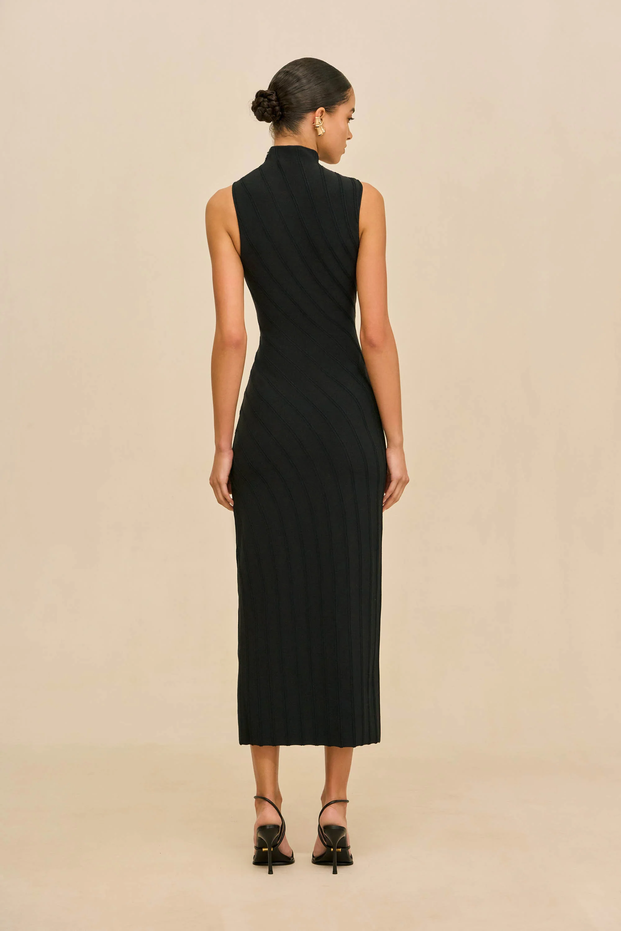 JESSICA KNIT DRESS - BLACK - Image 6