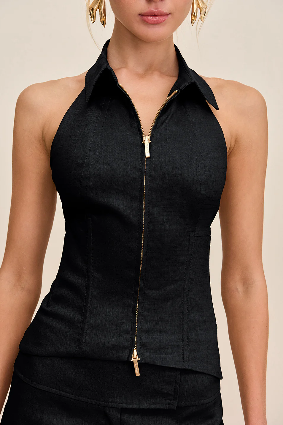 JILL TOP - BLACK - Image 4