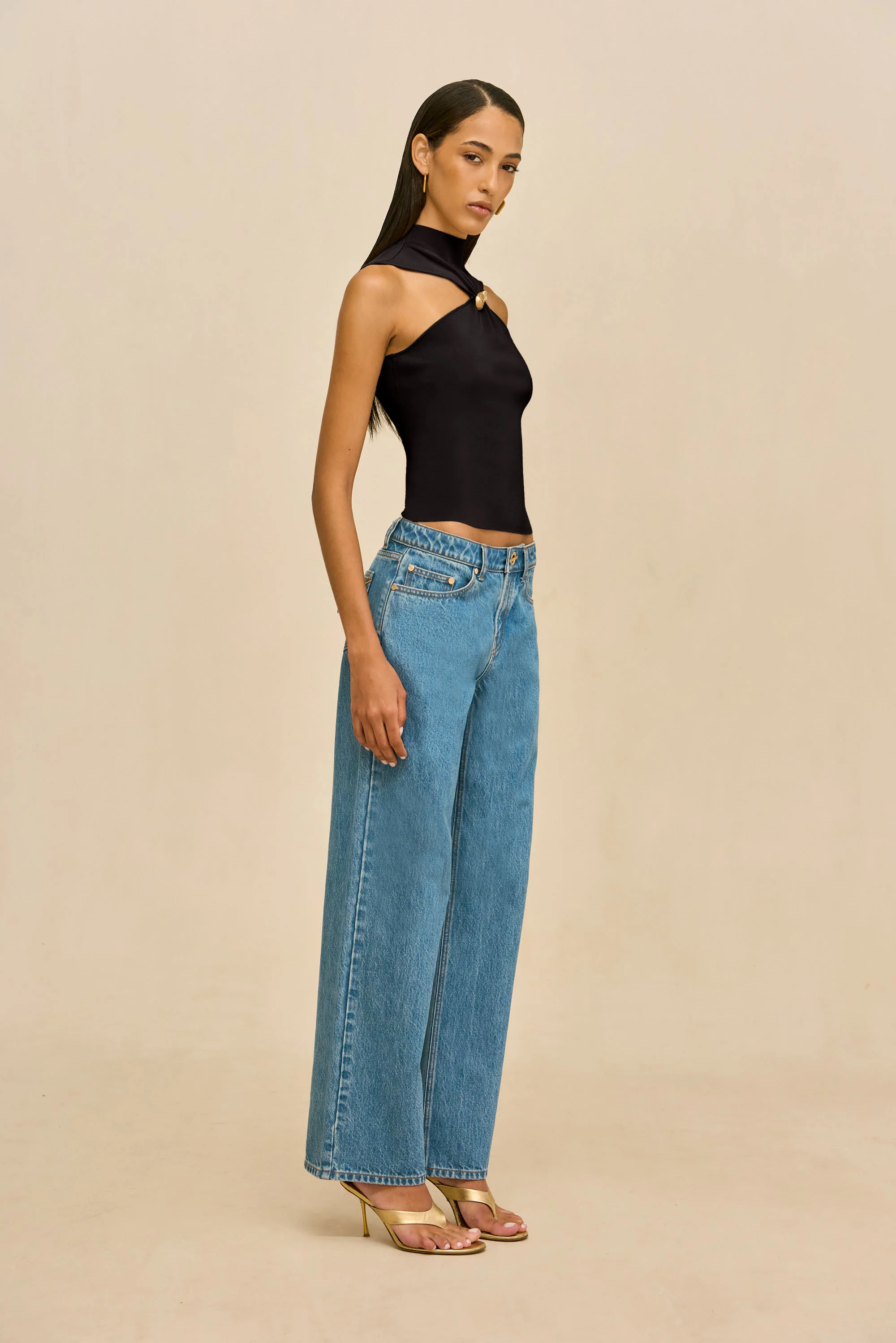 KATHERINE KNIT TOP - BLACK - Image 4