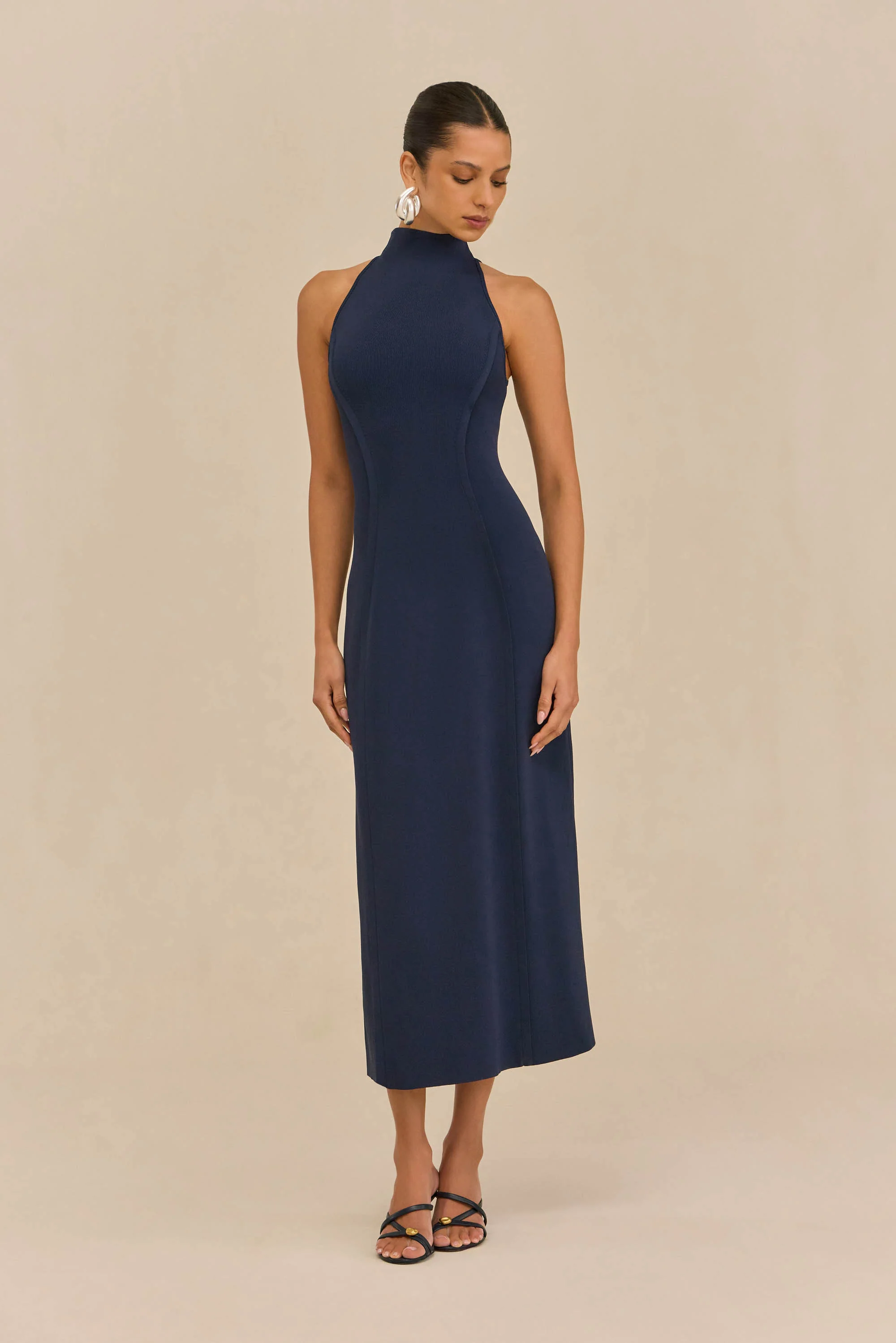 KELLER KNIT DRESS - DEEP LAKE - Image 3