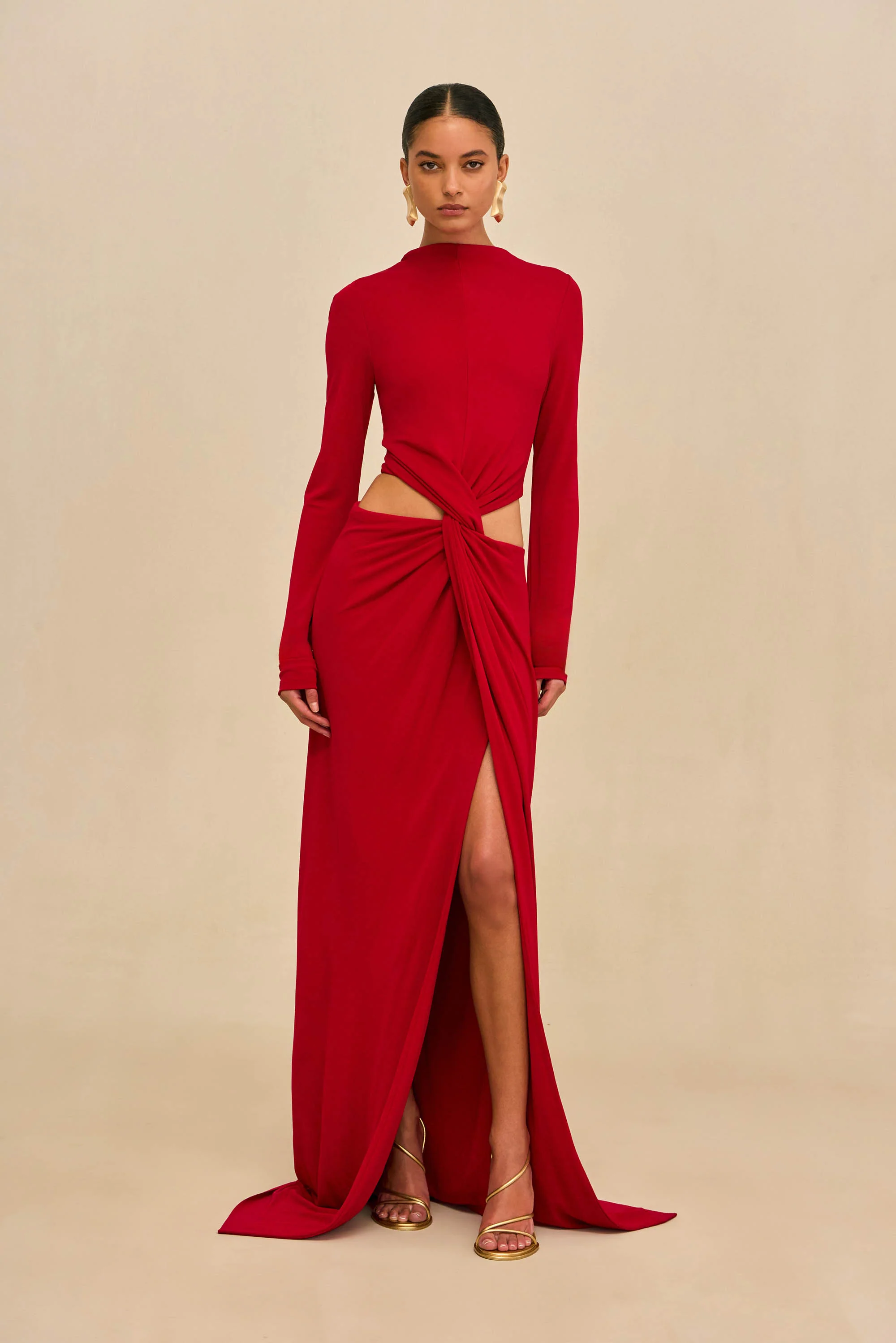 KERI GOWN - MERLOT - Image 6