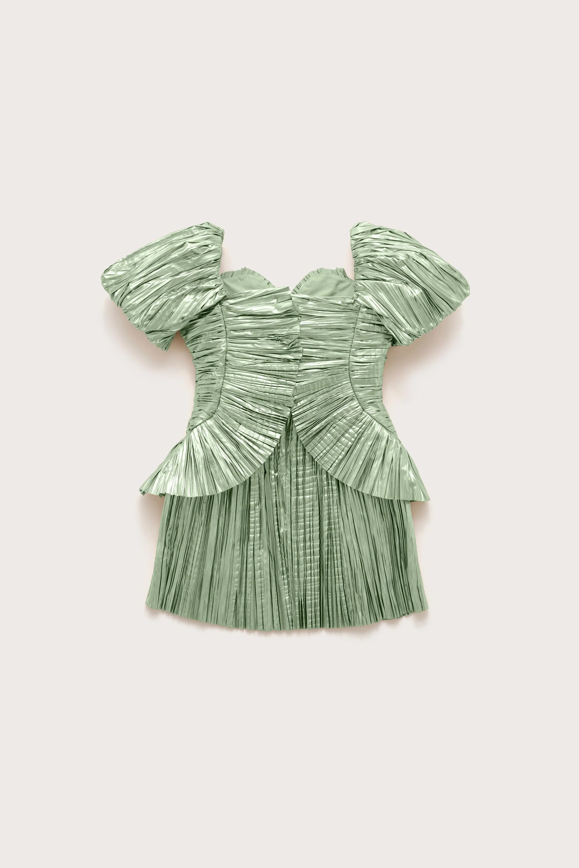 KIDS CHARLIQUE DRESS - SPEARMINT METALLIC - Image 4