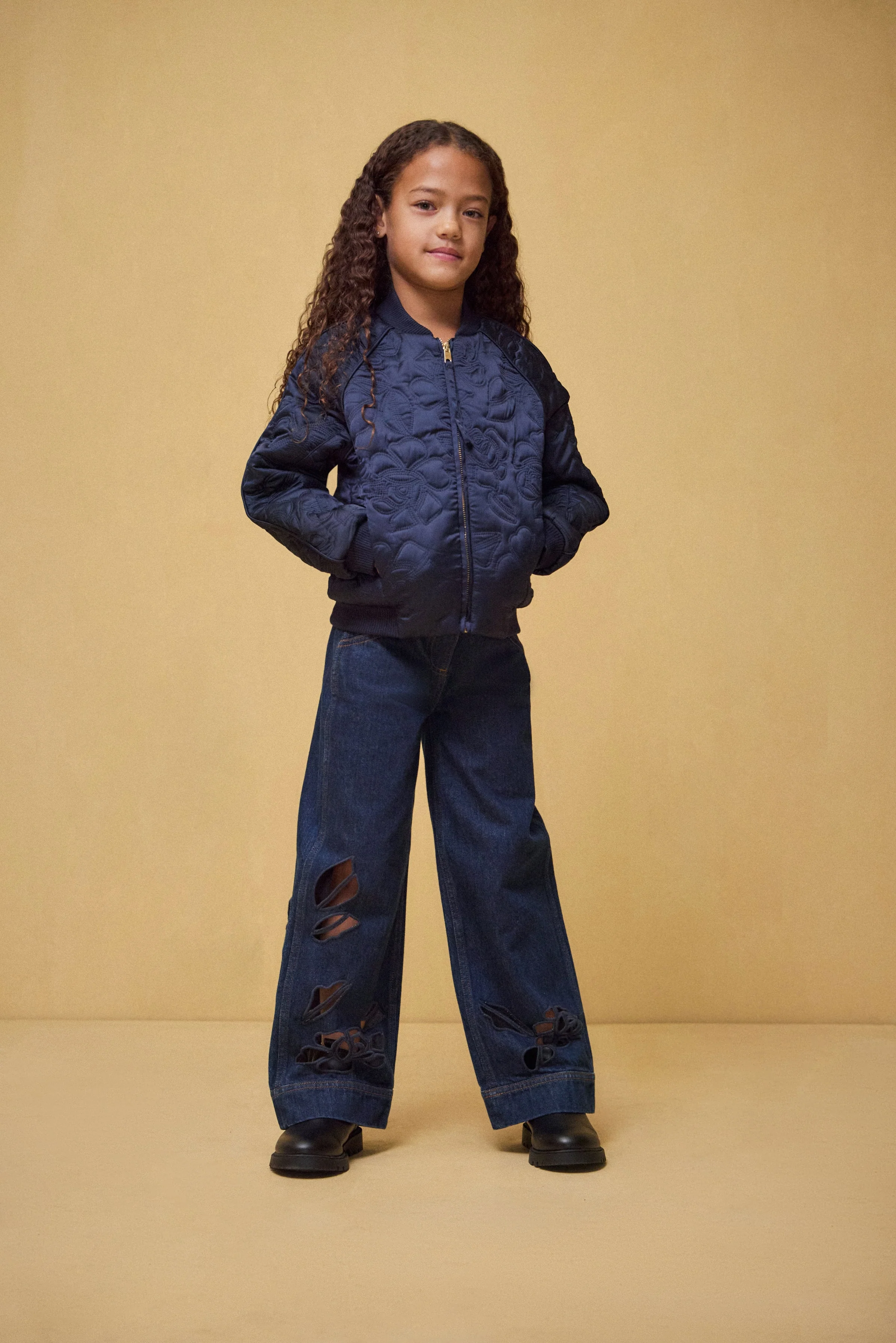 KIDS LILITH BOMBER - DEEP LAKE - Image 5