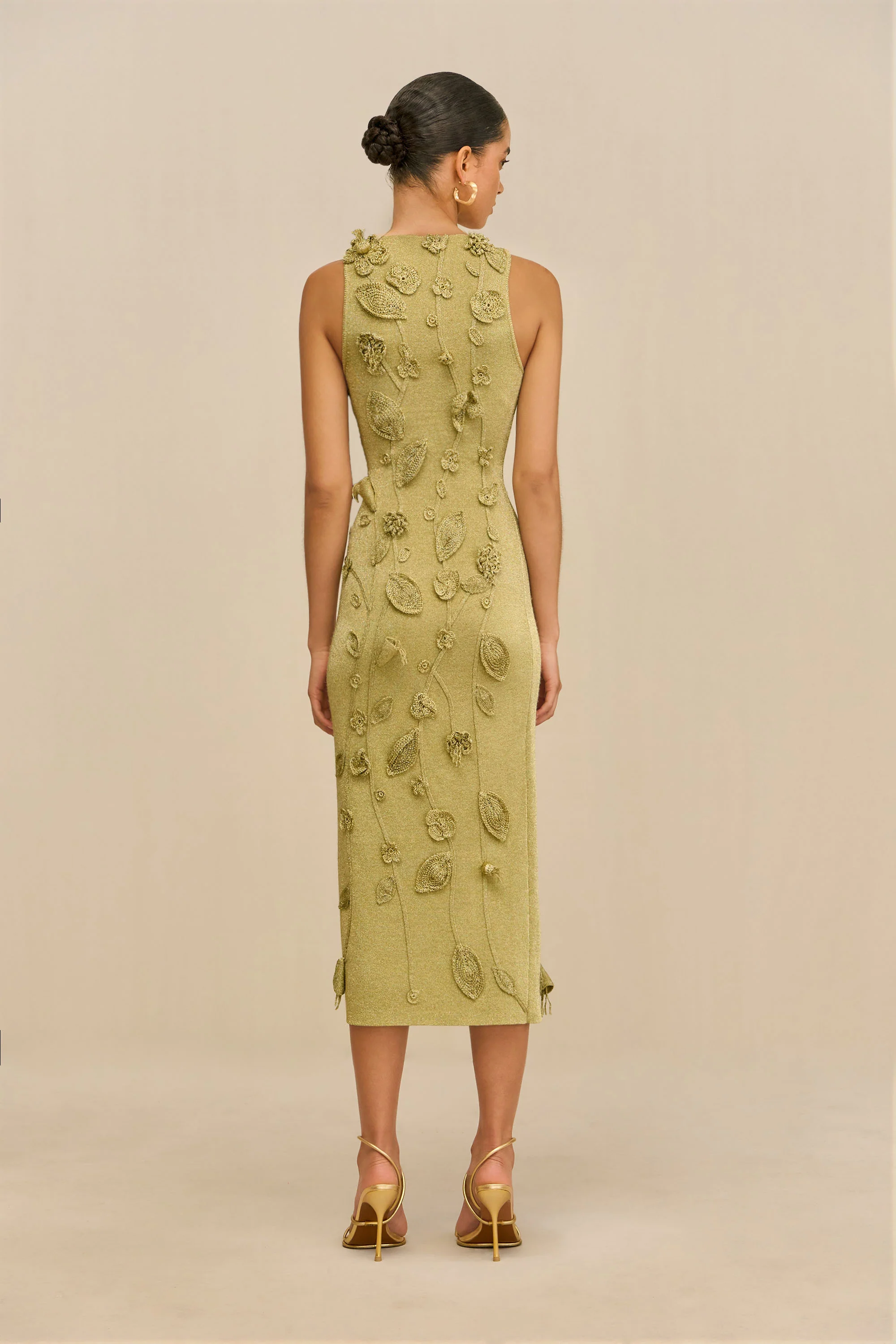 KIVU KNIT DRESS - GOLD - Image 6