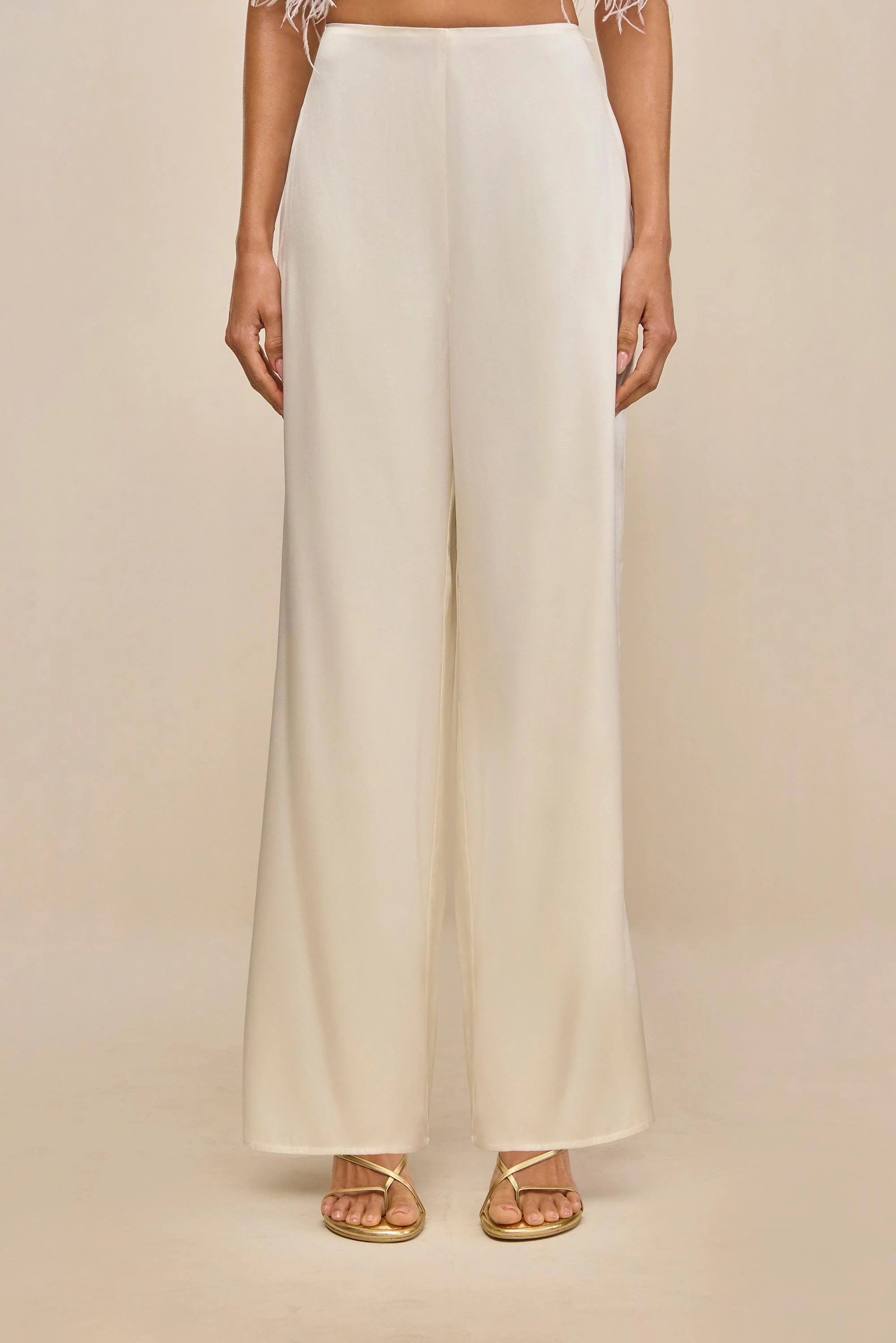 KORA PANT - OFF WHITE SILK - Image 3