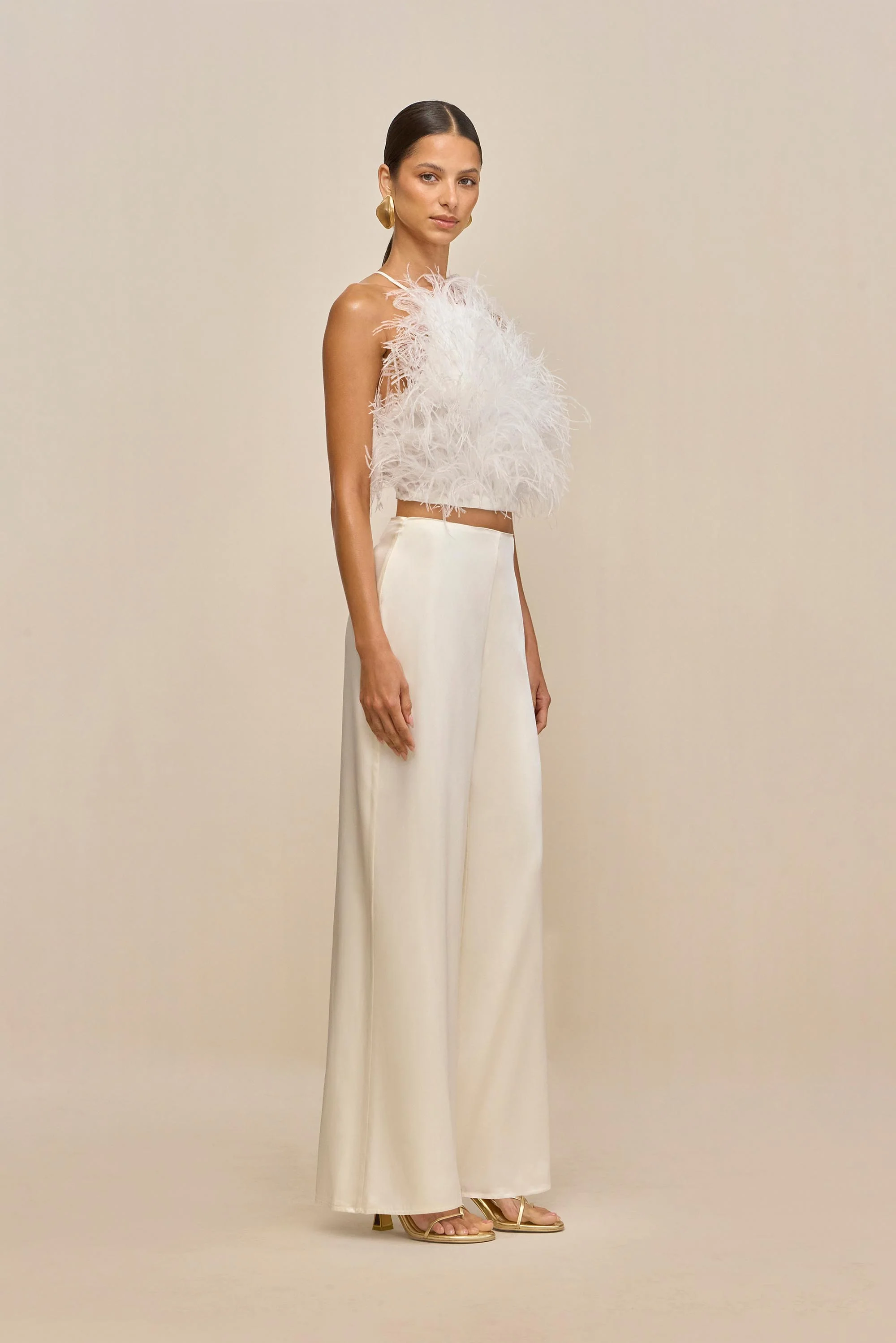 KORA PANT - OFF WHITE SILK - Image 5