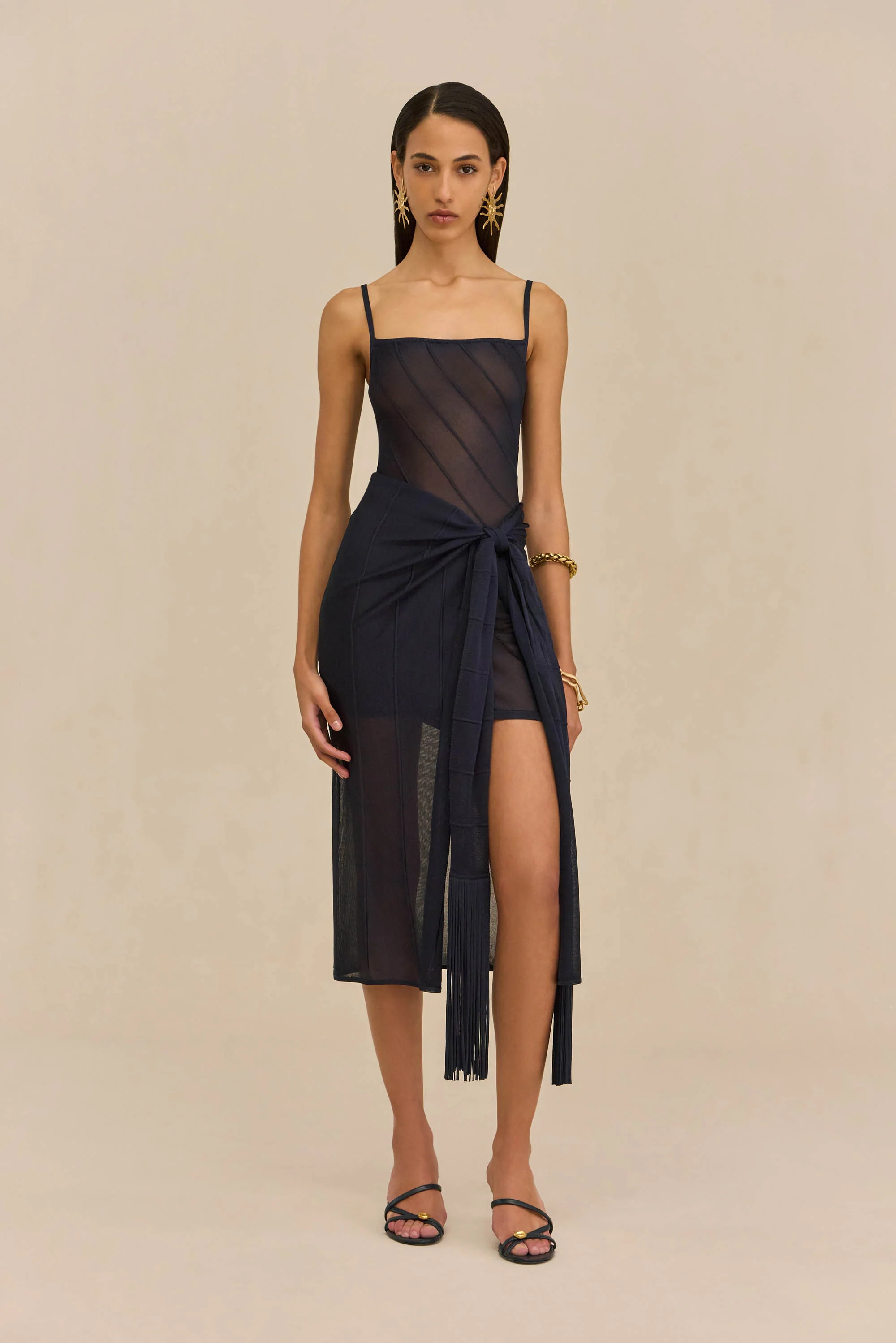 KORSA KNIT DRESS - DEEP LAKE - Image 6