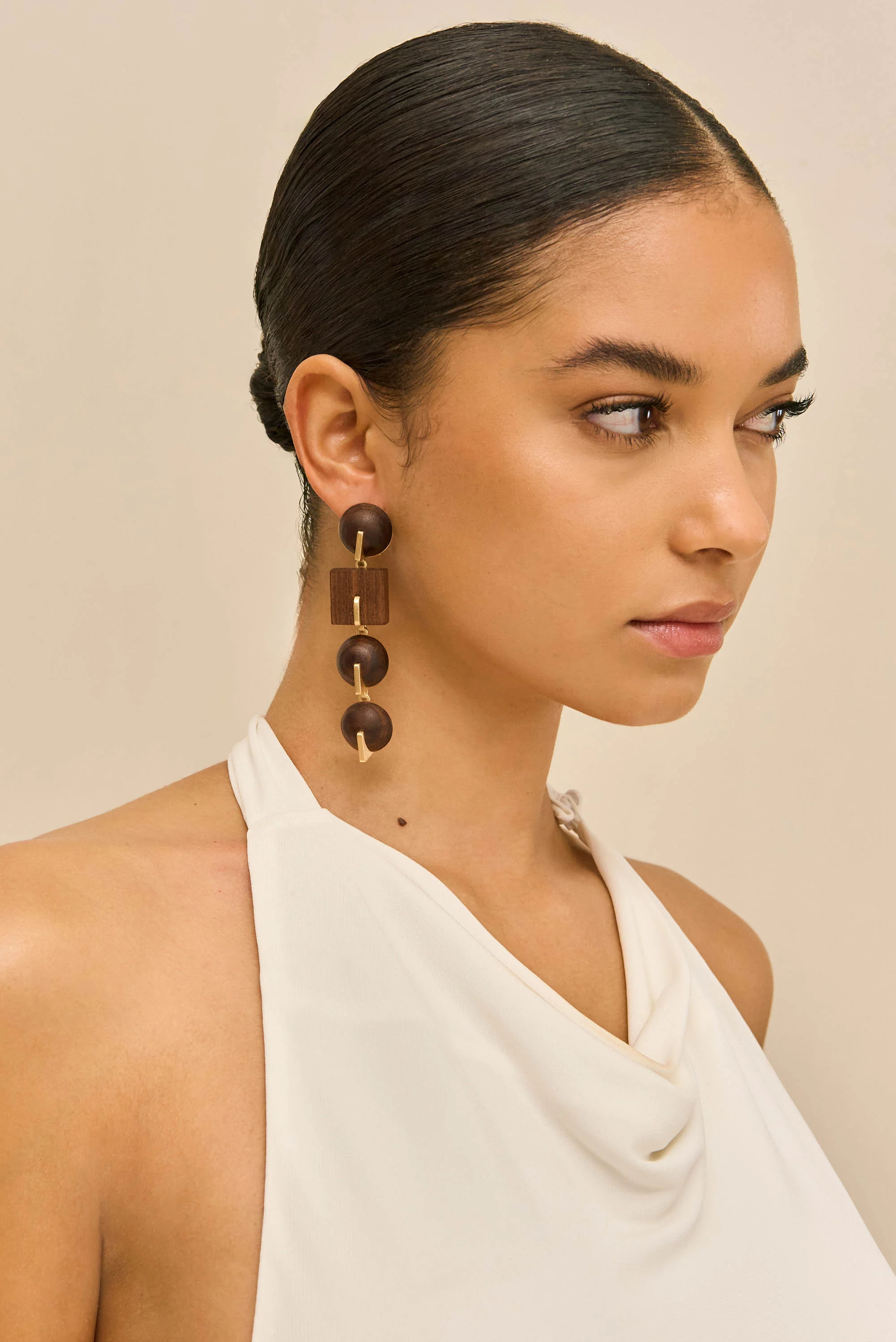 LAGUNA EARRING - WALNUT - Image 2