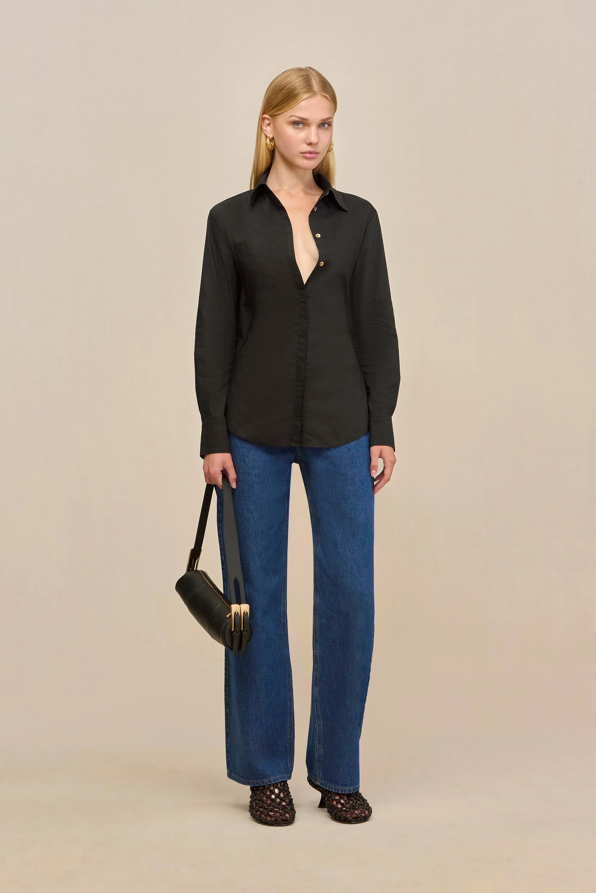 LAINA SHOULDER BAG - BLACK - Image 3