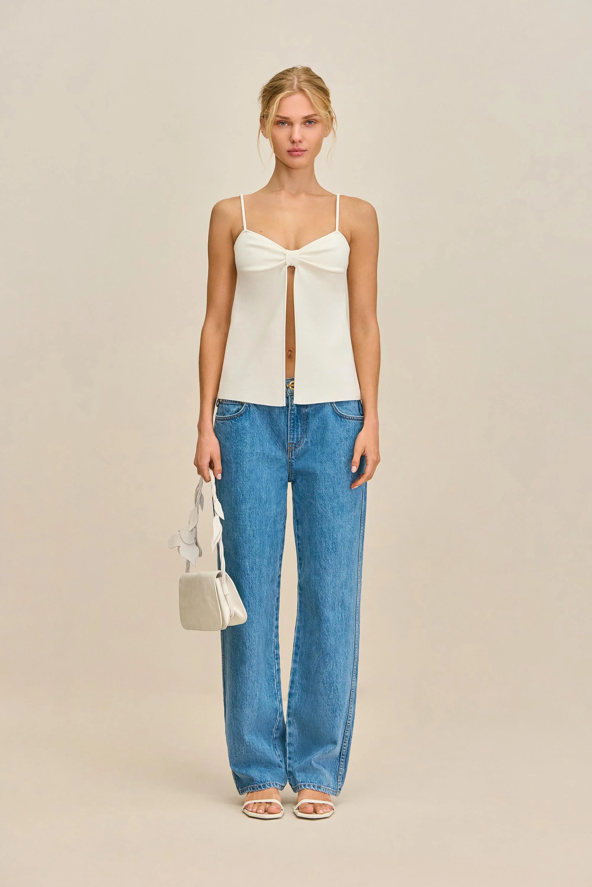 LENNON KNIT TOP - OFF WHITE - Image 2