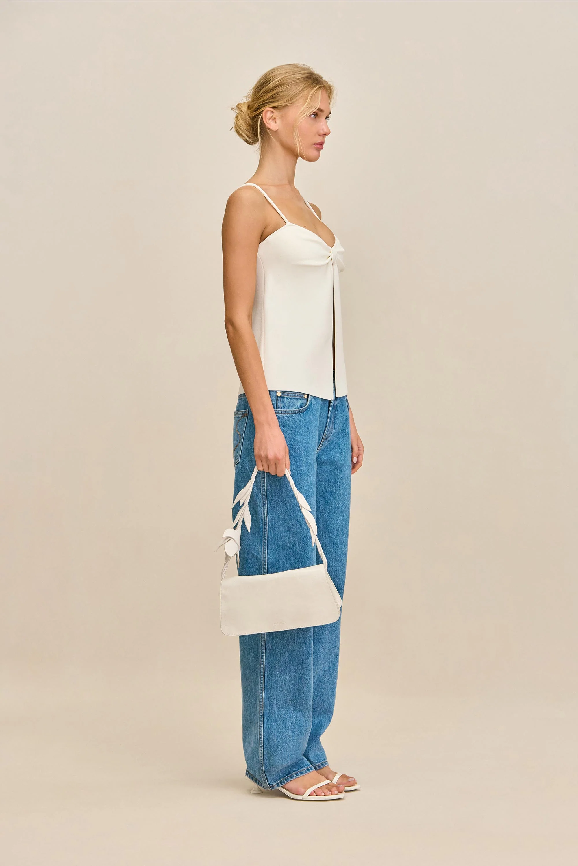 LENNON KNIT TOP - OFF WHITE - Image 3