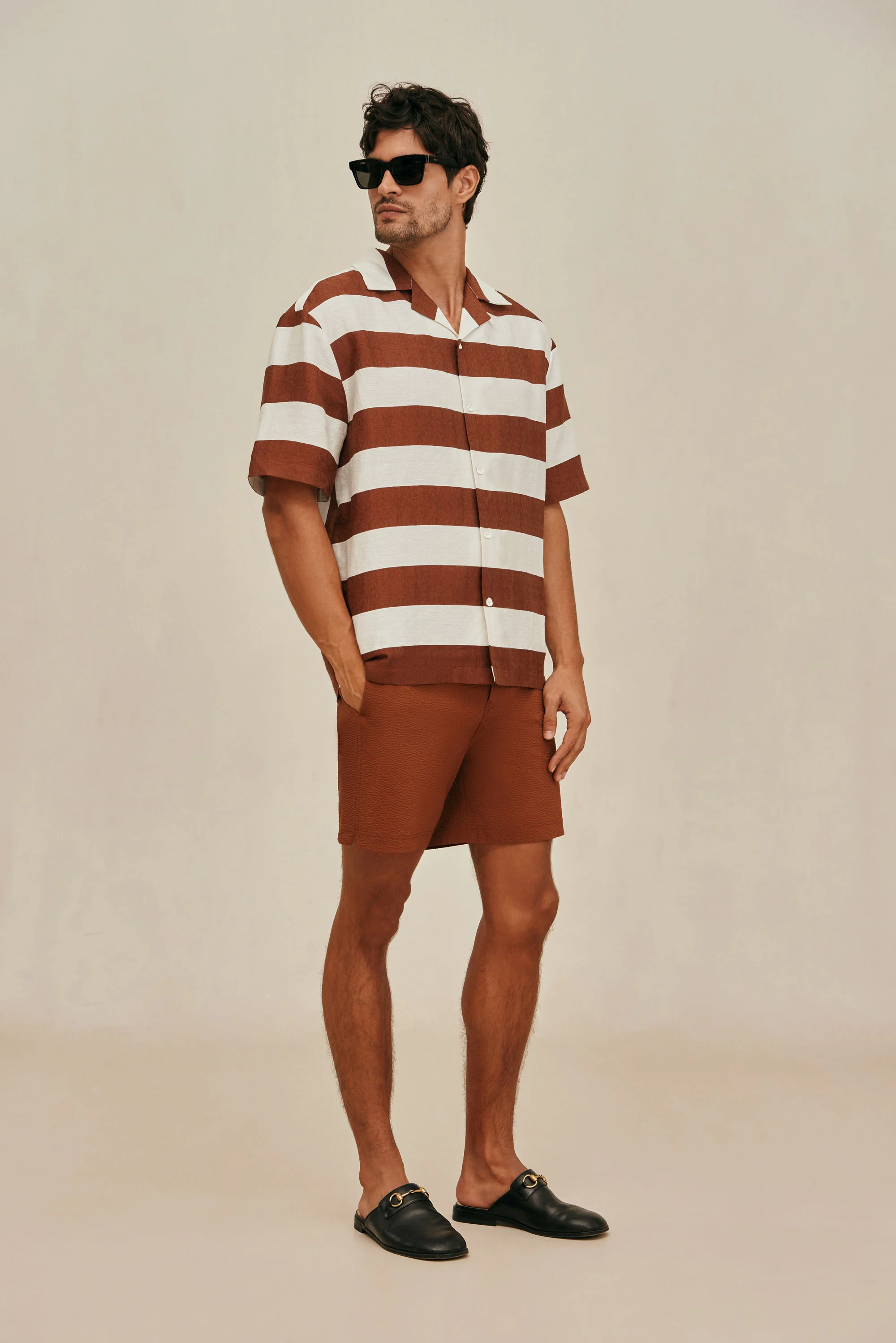 LEONARDO SHIRT - LARGE SADDLE STRIPE - Image 6