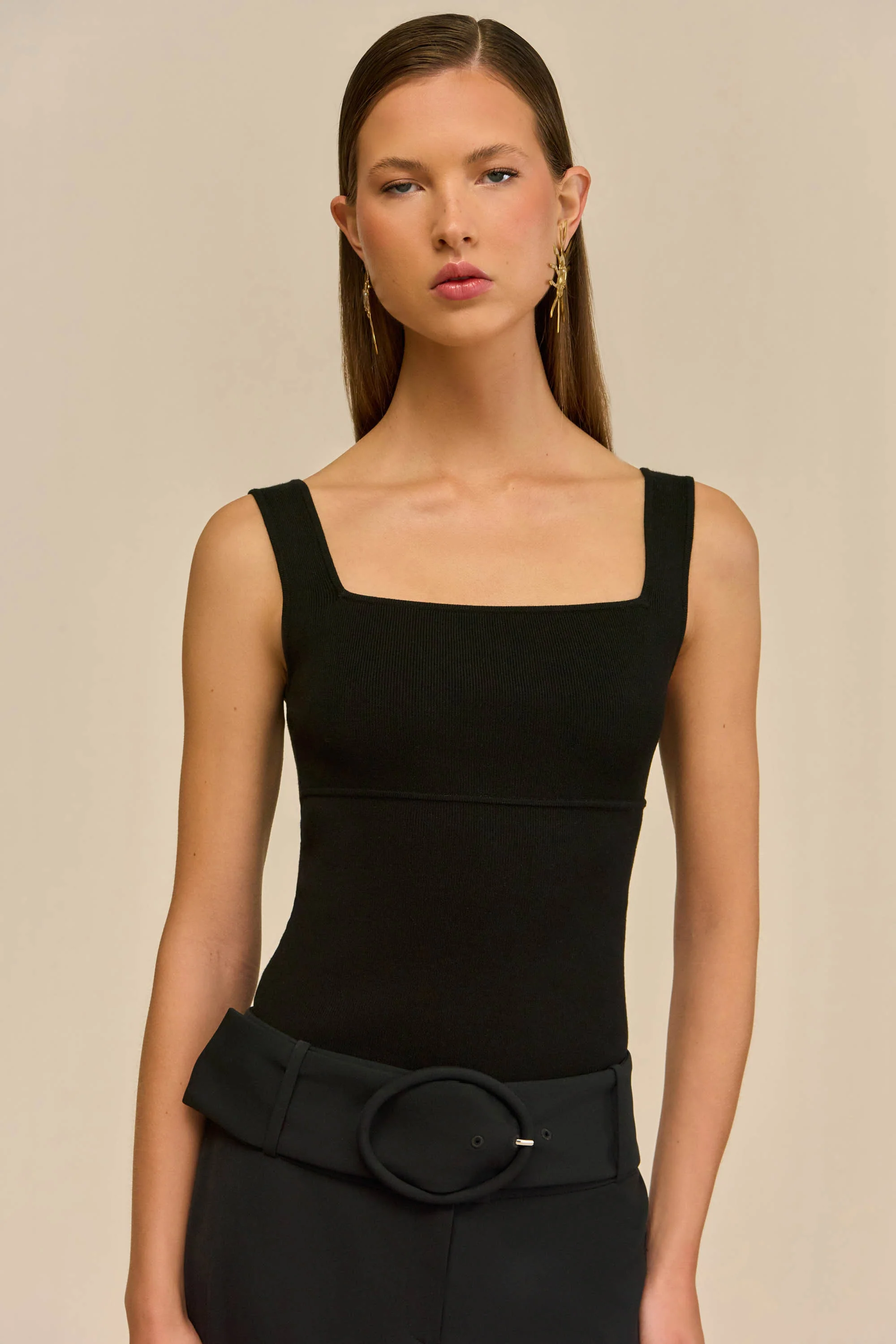 LEVI KNIT TOP - BLACK - Image 4