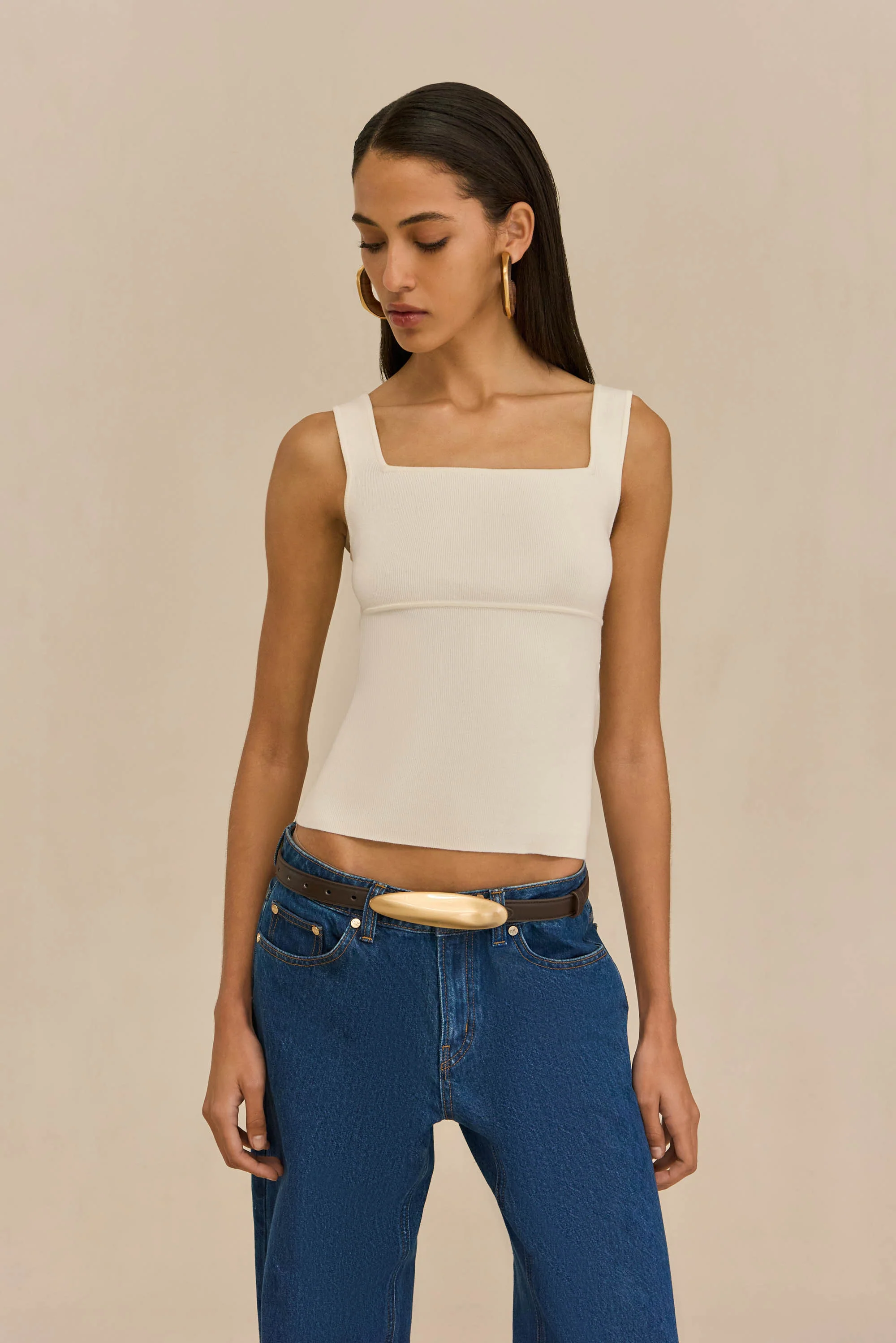LEVI KNIT TOP - OFF WHITE - Image 4
