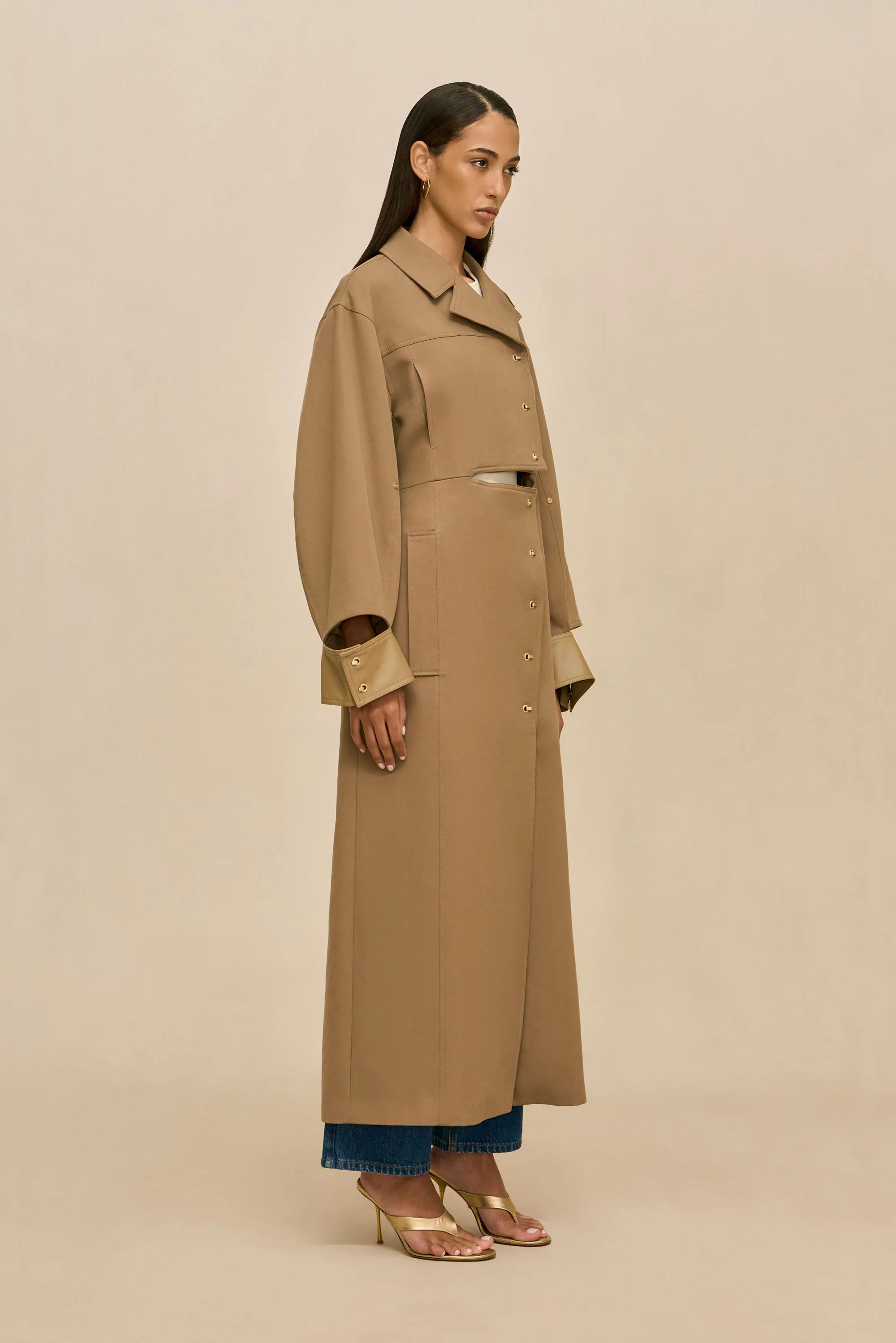 MAGDALENA TRENCH COAT - SESAME - Image 5
