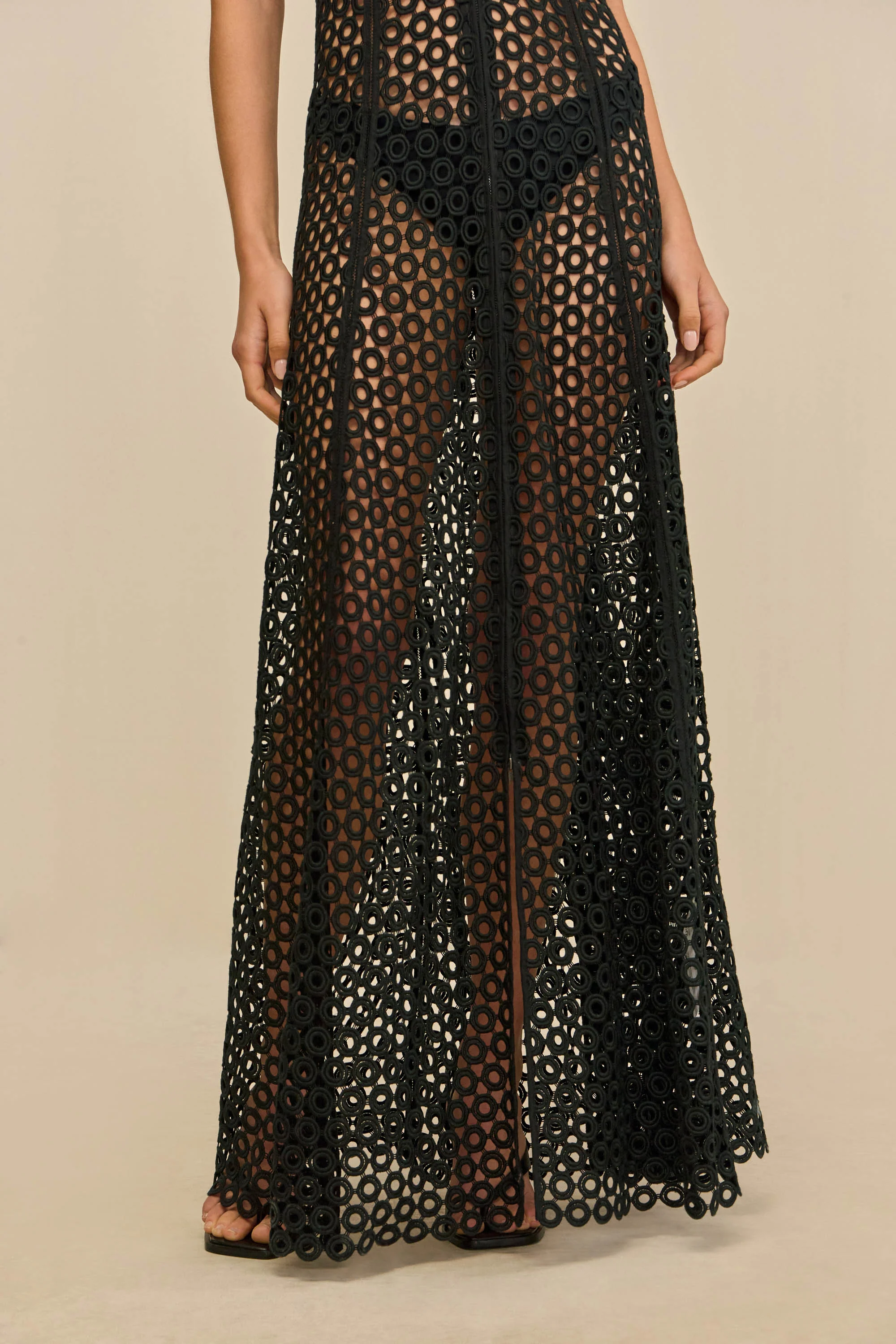 MALIKA COVERUP DRESS - BLACK - Image 4
