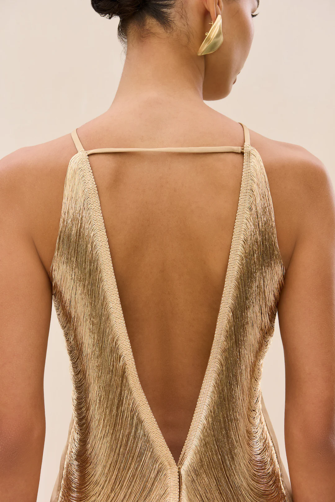 MARA DRESS - LIGHT GOLD - Image 5