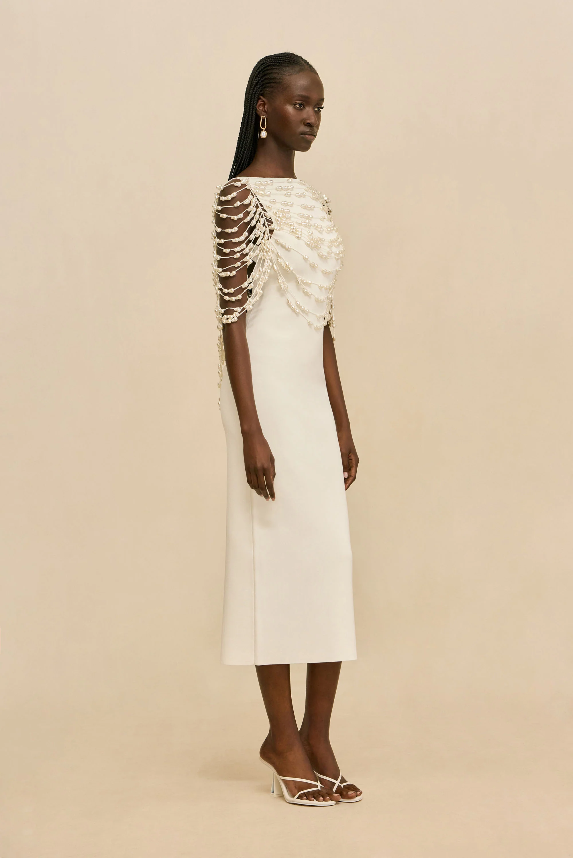 MERI KNIT DRESS - OFF WHITE - Image 5