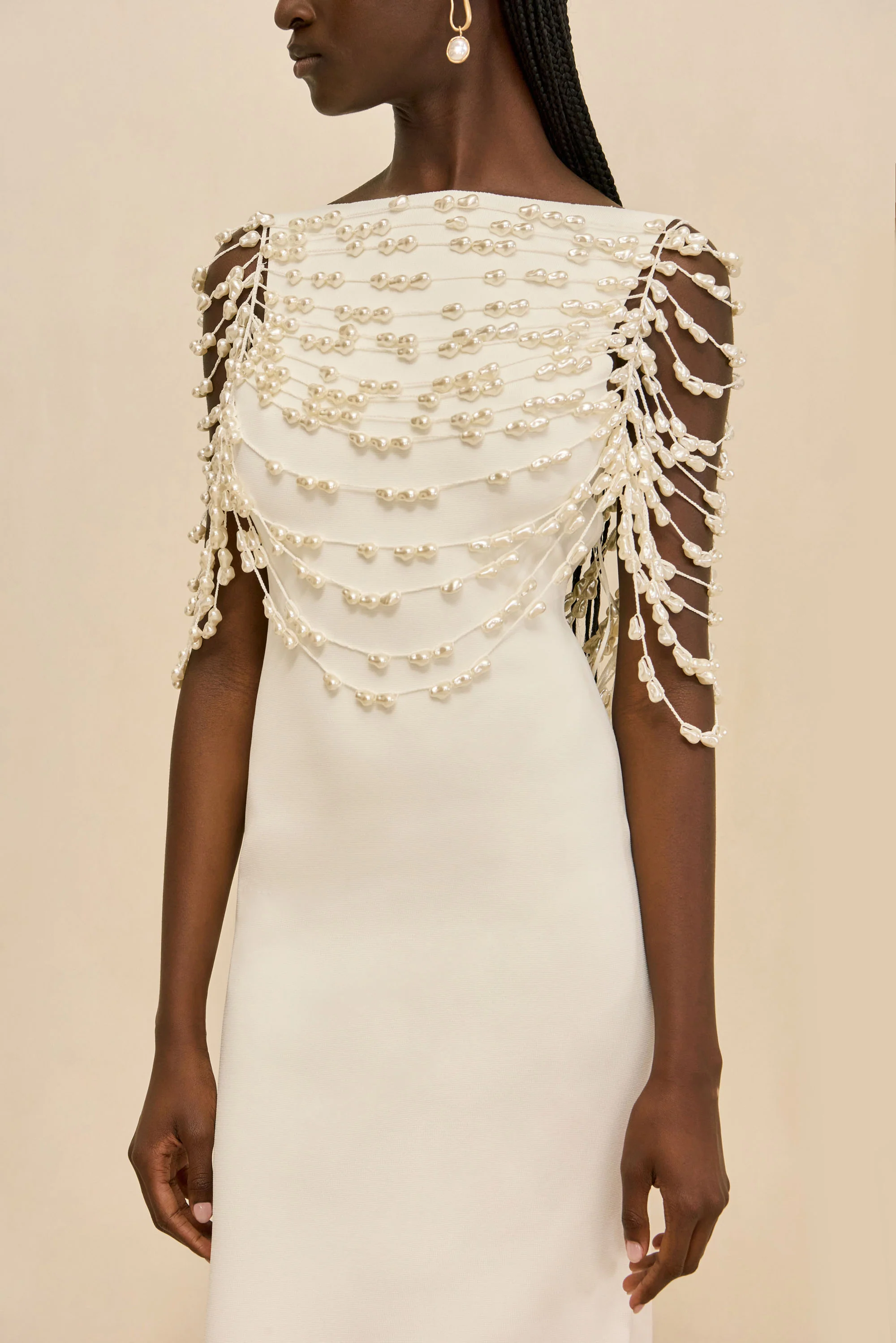 MERI KNIT DRESS - OFF WHITE - Image 6