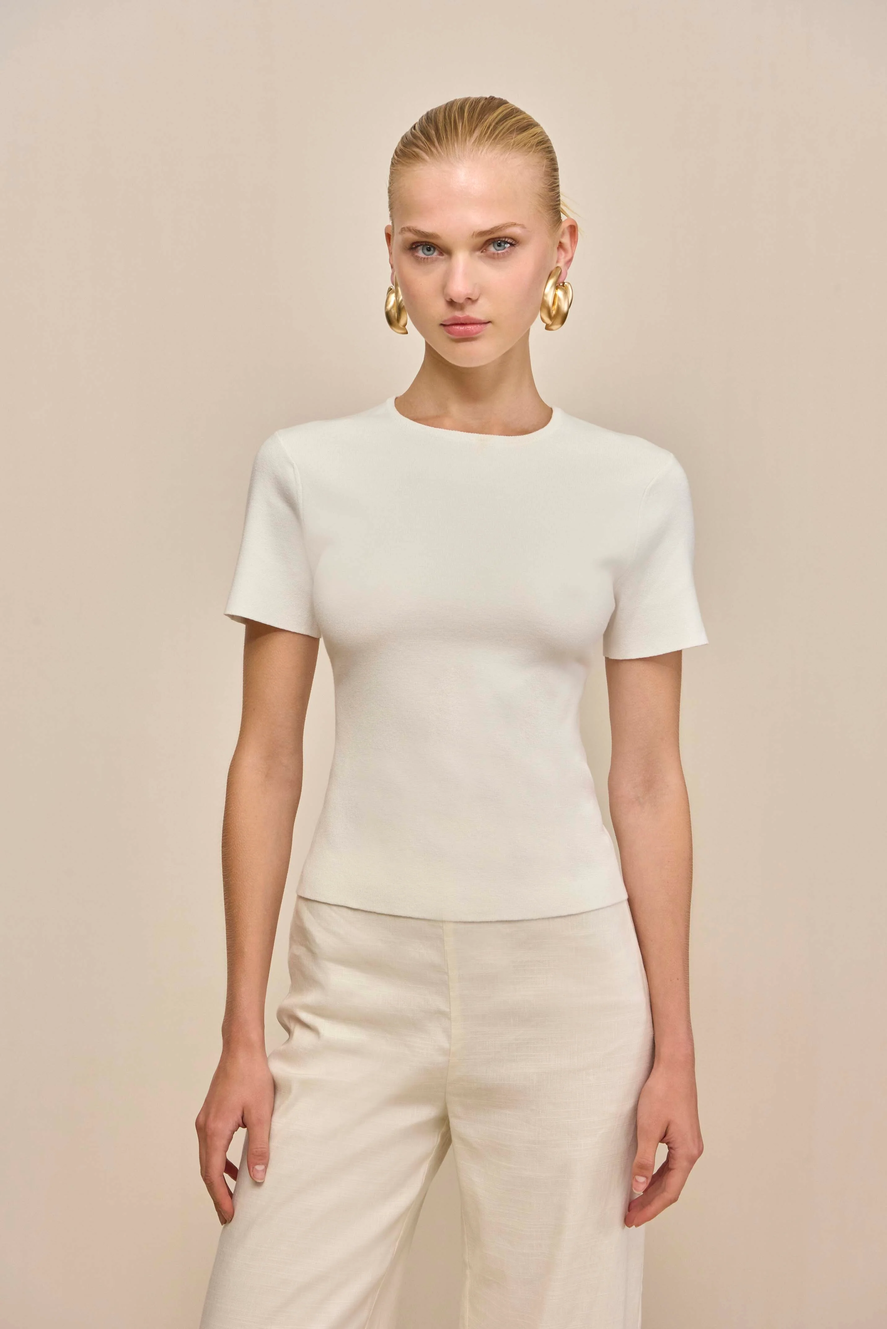 MILIOS KNIT TOP - OFF WHITE - Image 3