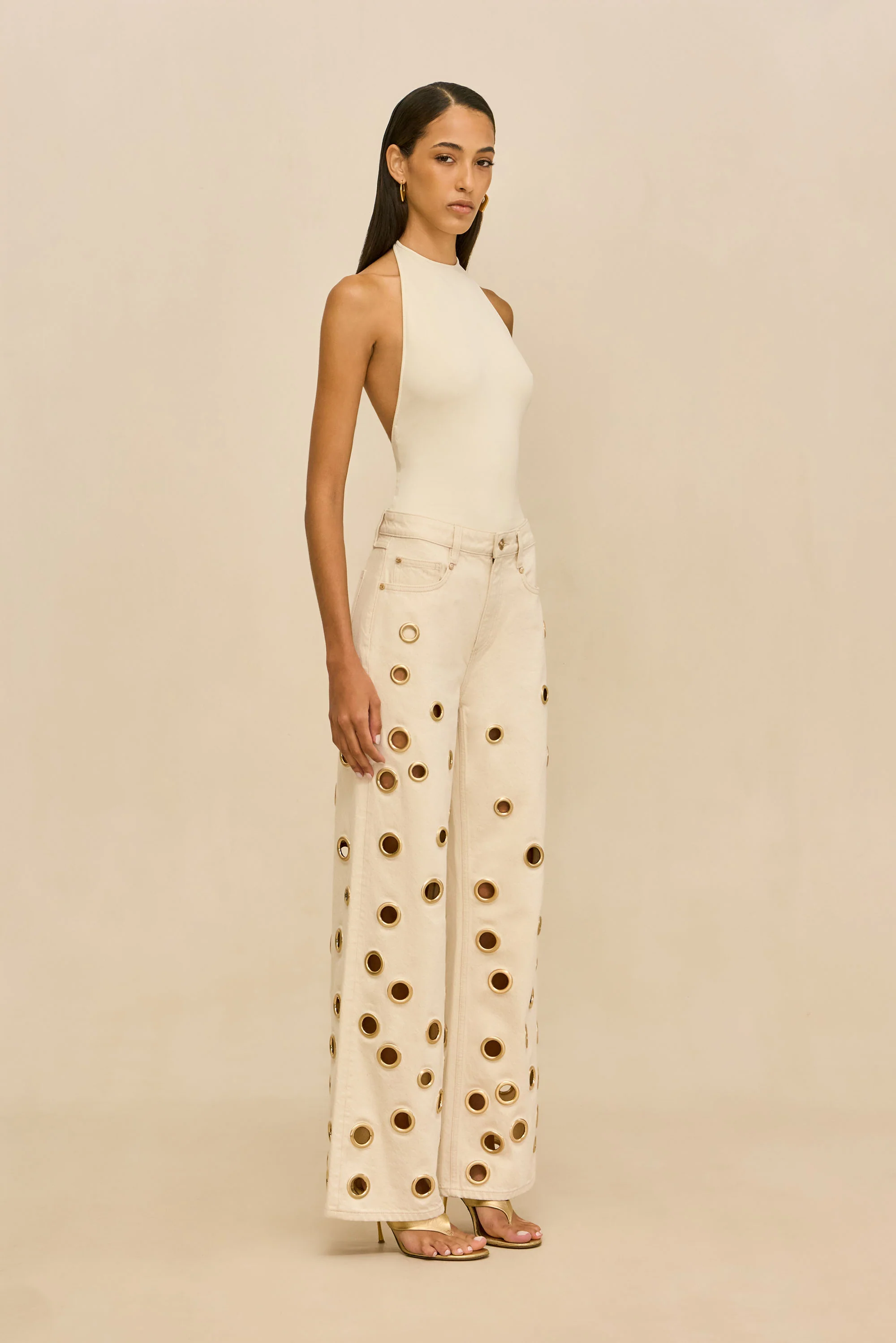 MINNIE KNIT BODYSUIT - OFF WHITE - Image 4