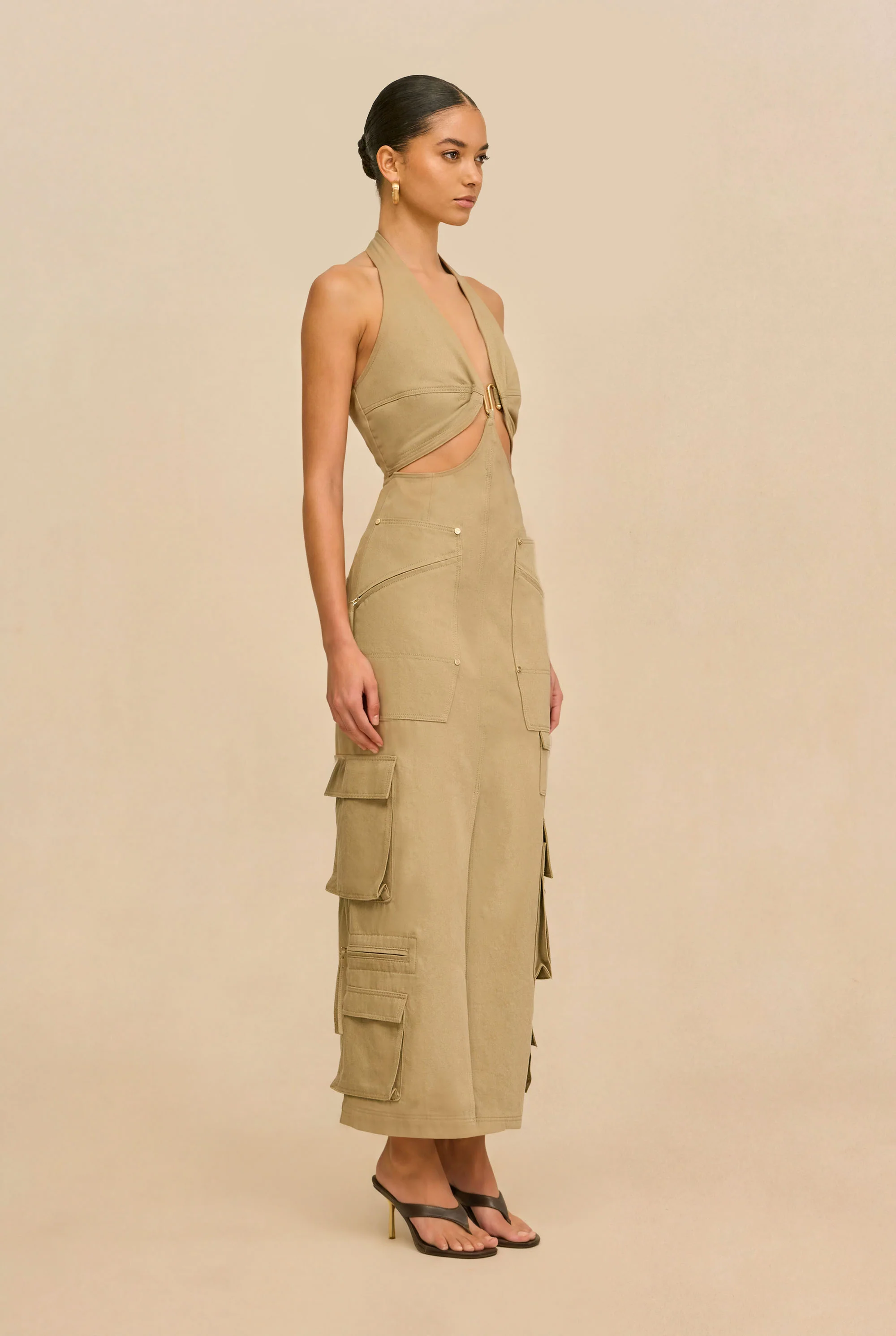 MISAKI DRESS - SESAME - Image 3
