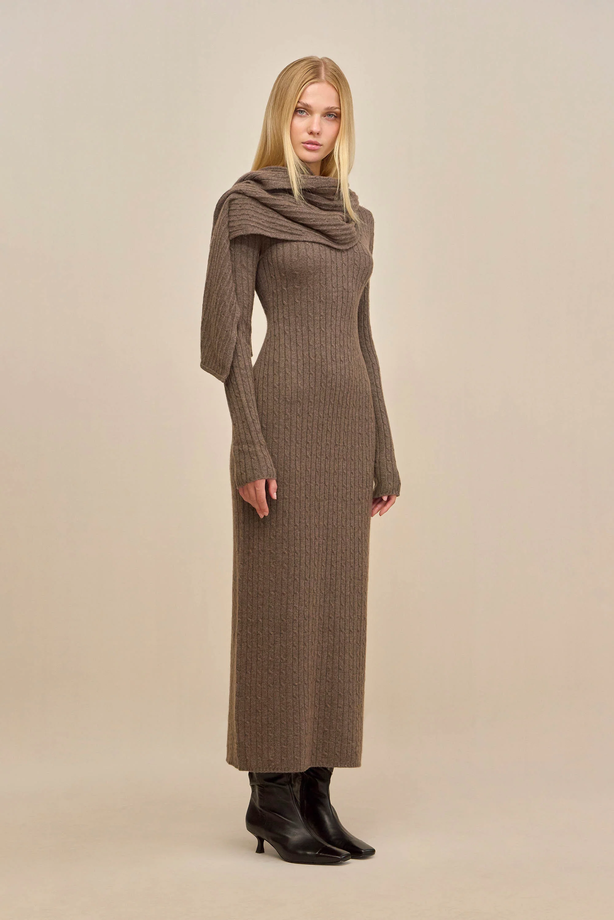 NATACHA DRESS - OTTER - Image 3