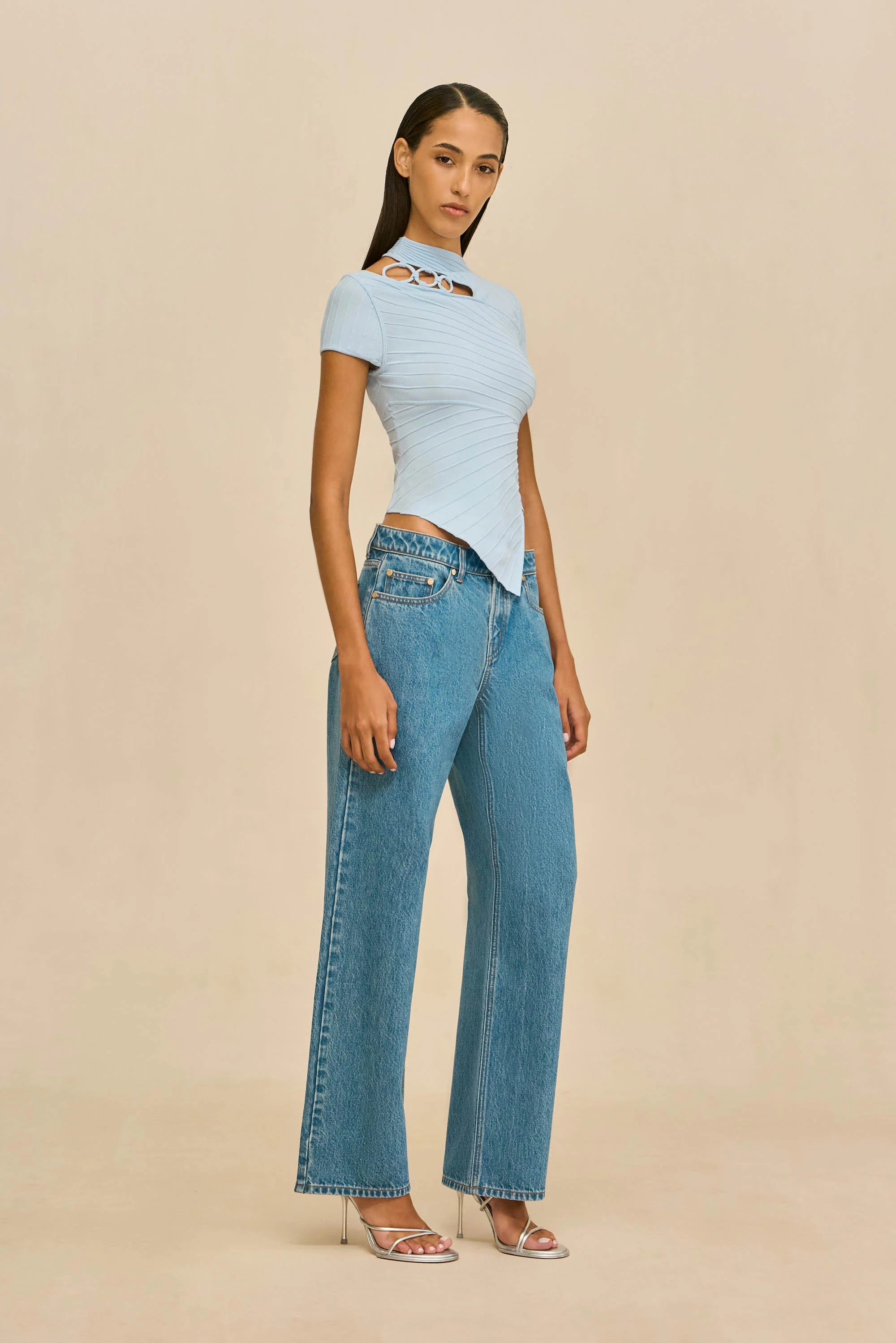 NESSI KNIT TOP - COASTAL - Image 4