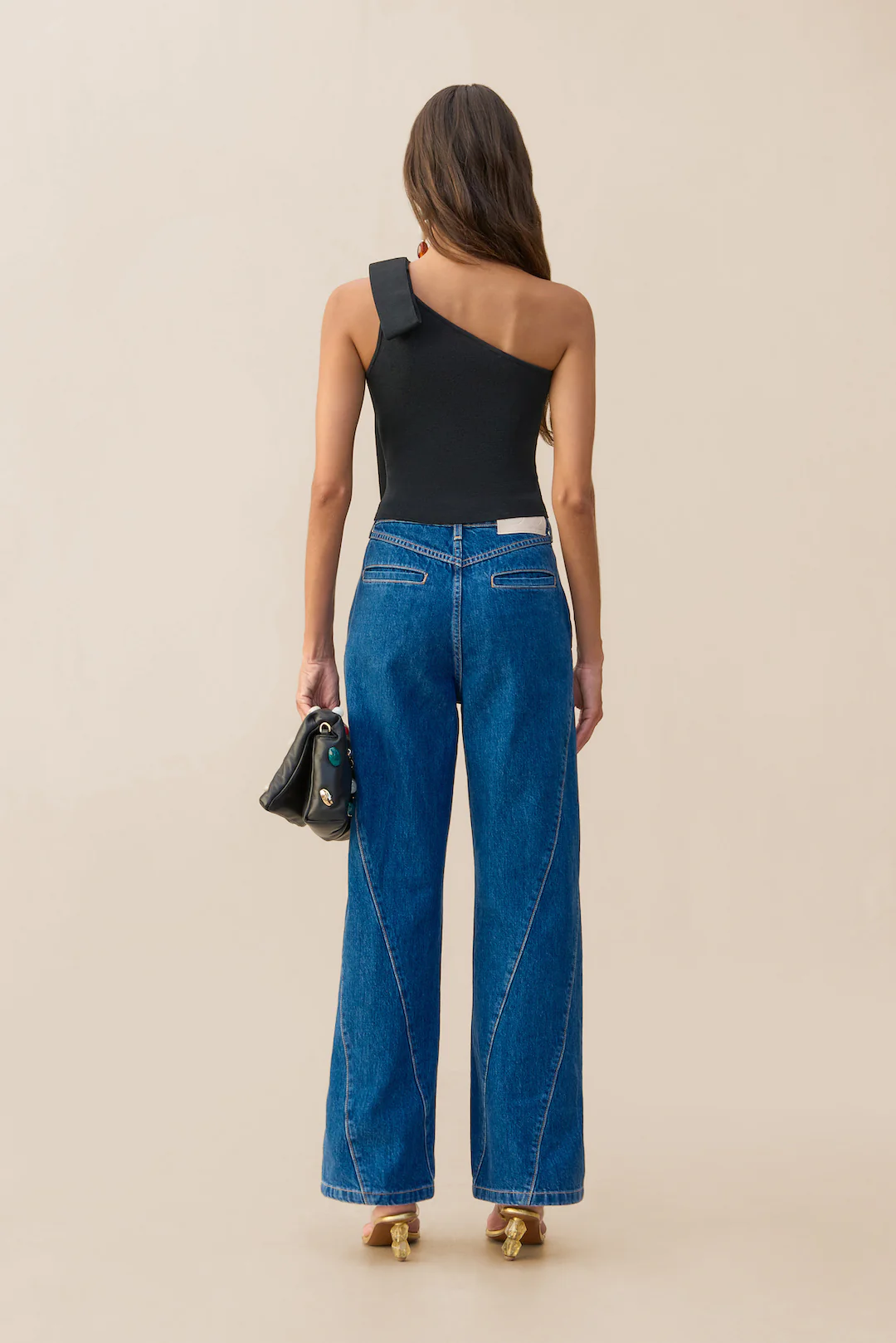 NOMI KNIT TOP - BLACK - Image 2