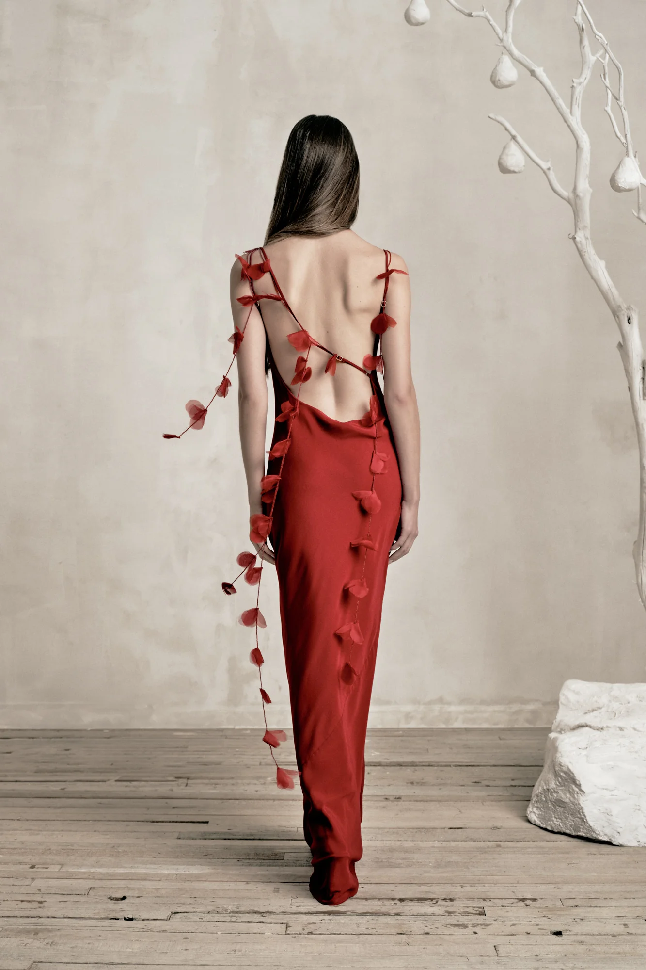 NYMERIA GOWN - MERLOT - Image 8