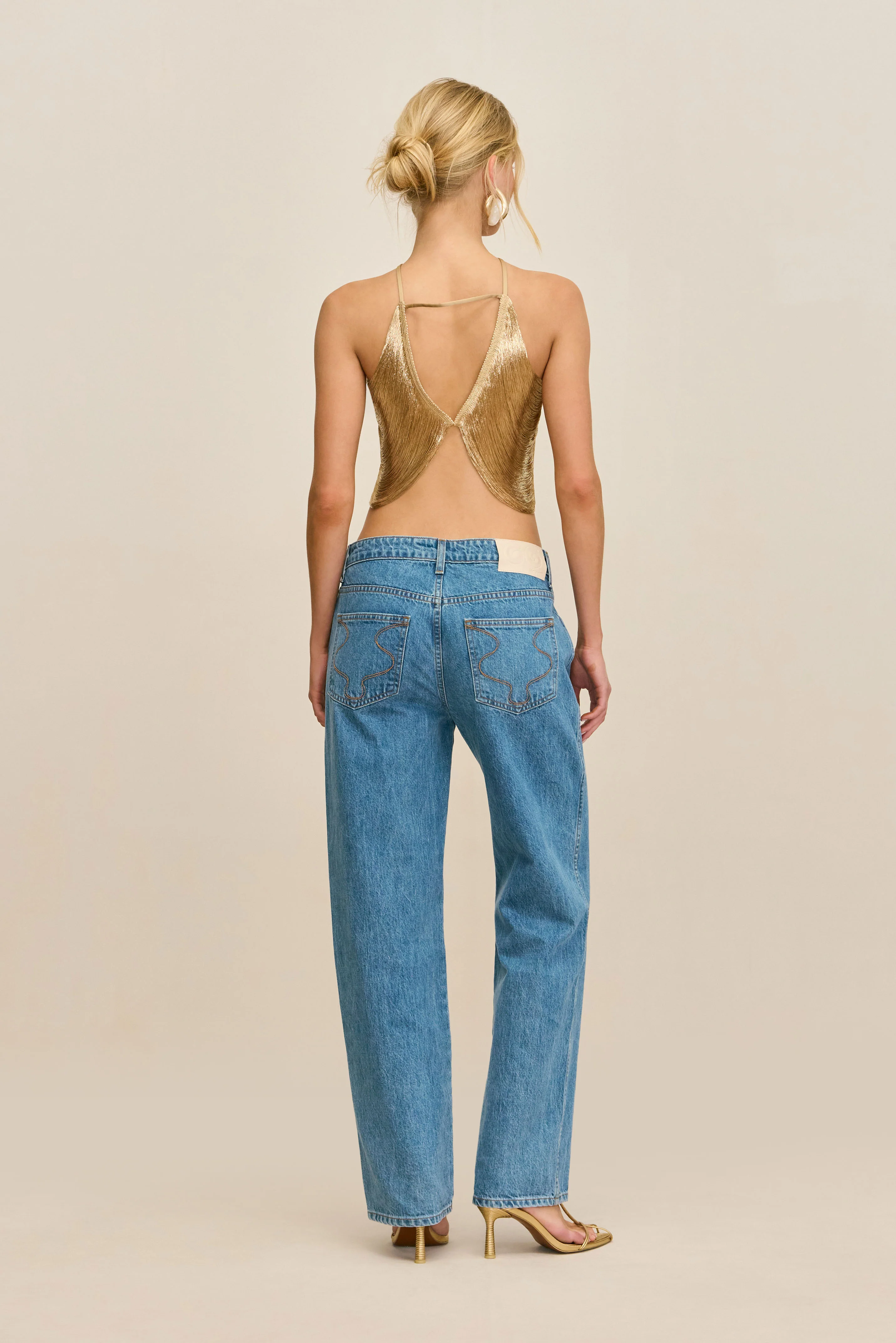QUELLA TOP - LIGHT GOLD - Image 5