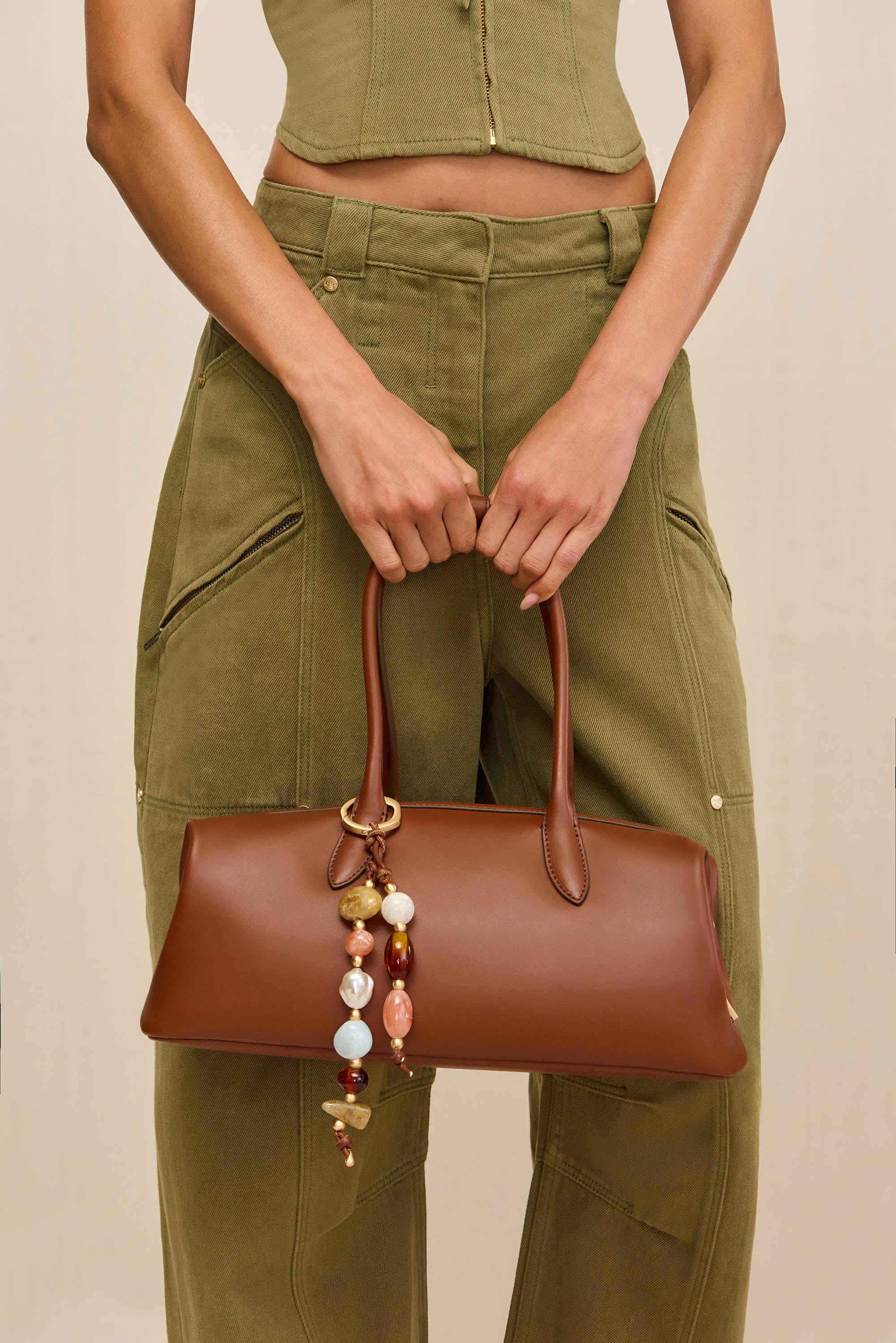 RAIA SATCHEL - SADDLE - Image 2